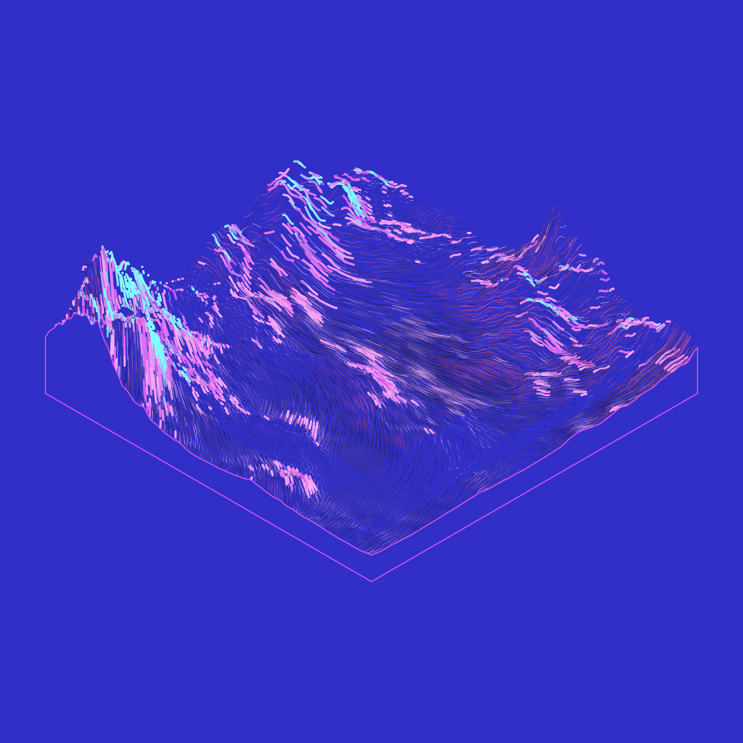 Art Blocks - Art Blocks v2 - Subscapes #323 - NFT # 53000323