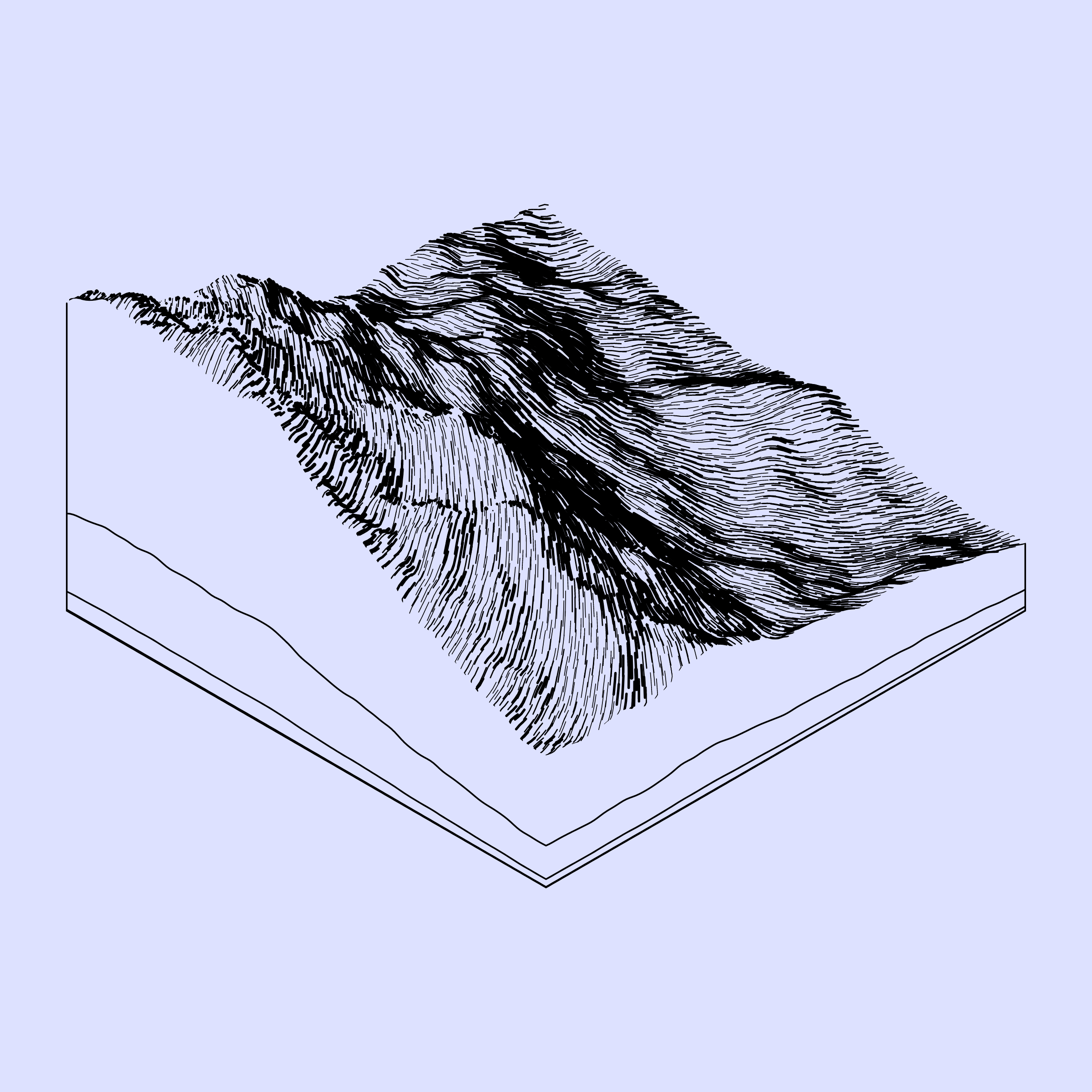 Art Blocks - Art Blocks v2 - Subscapes #325 - NFT # 53000325