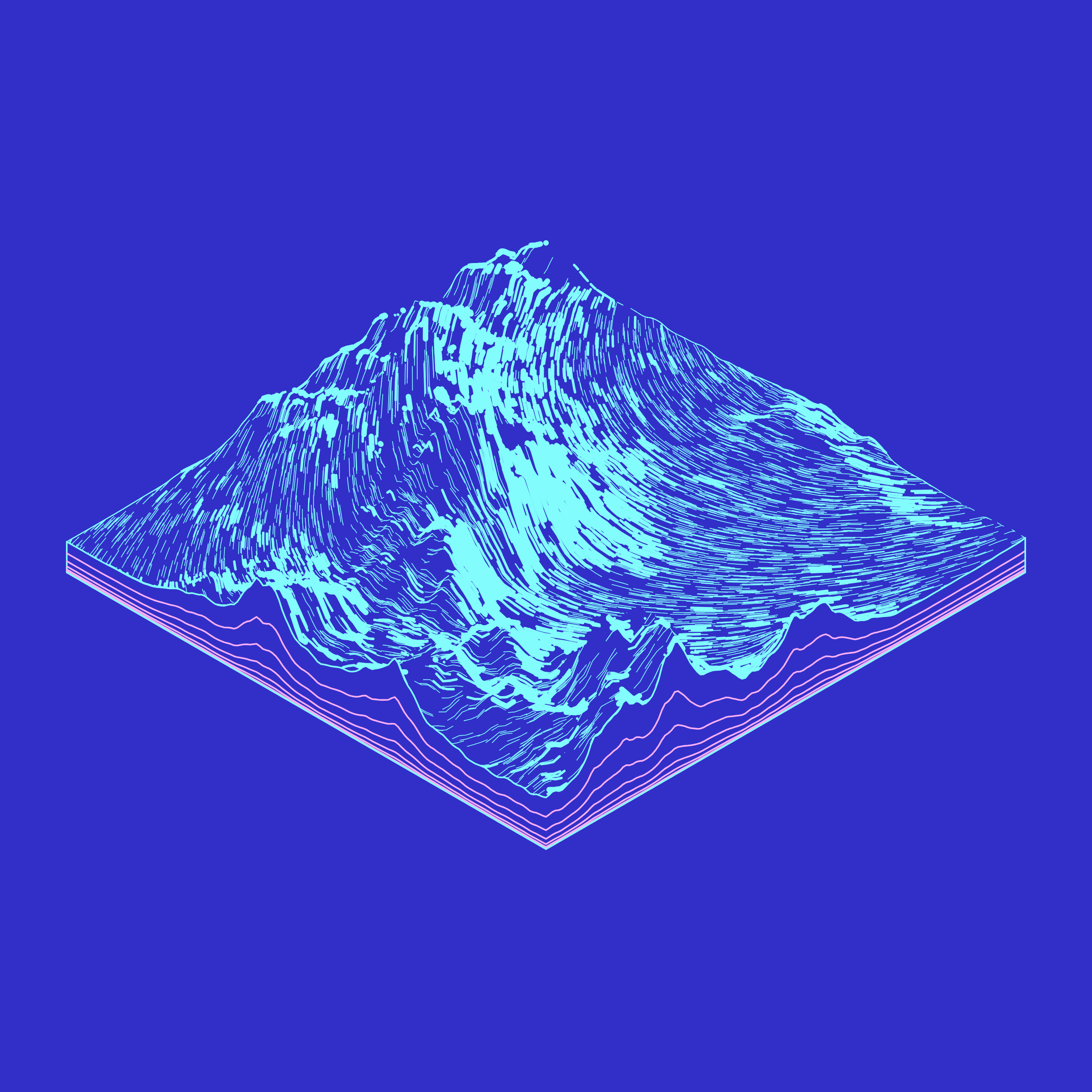 Art Blocks - Art Blocks v2 - Subscapes #326 - NFT # 53000326