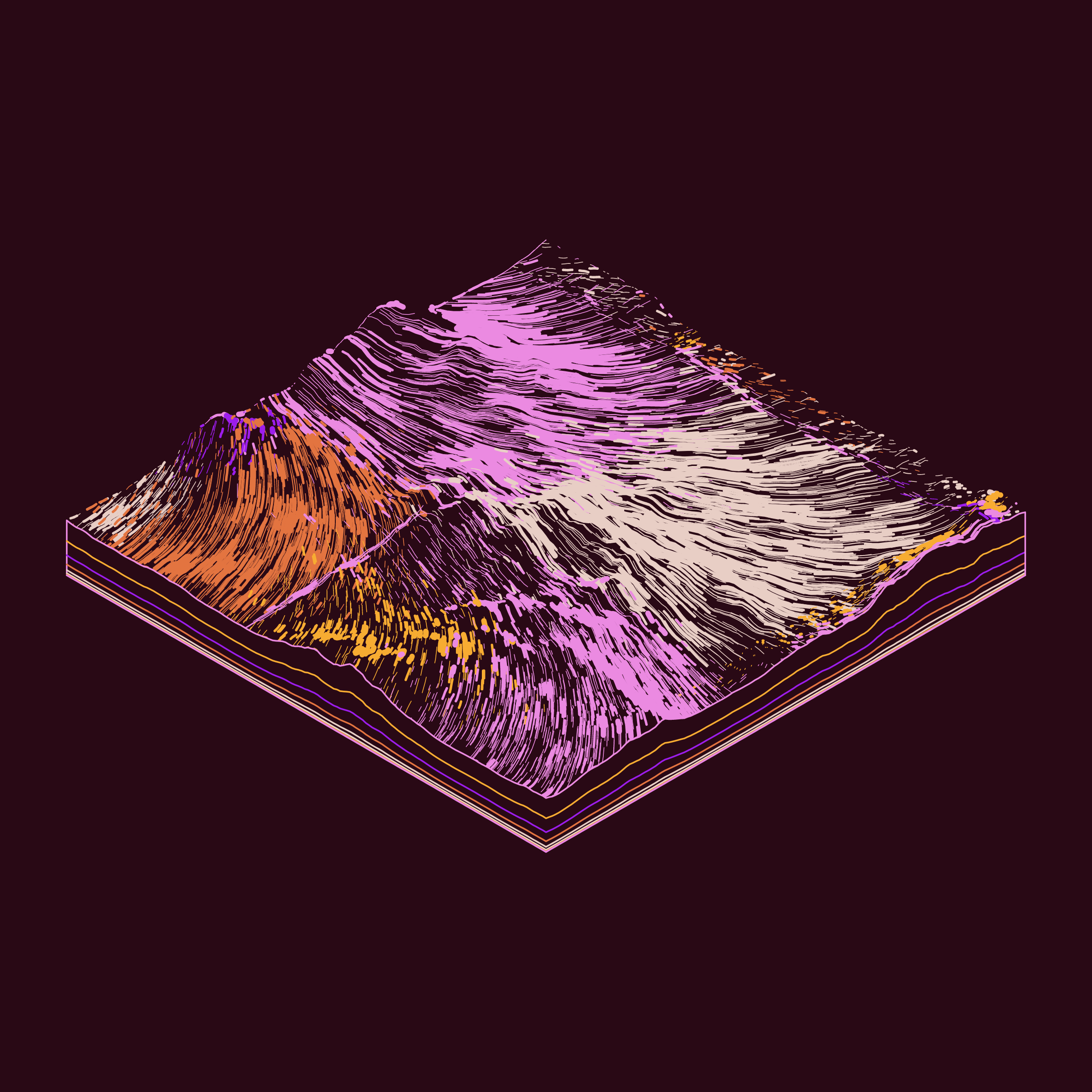 Art Blocks - Art Blocks v2 - Subscapes #341 - NFT # 53000341