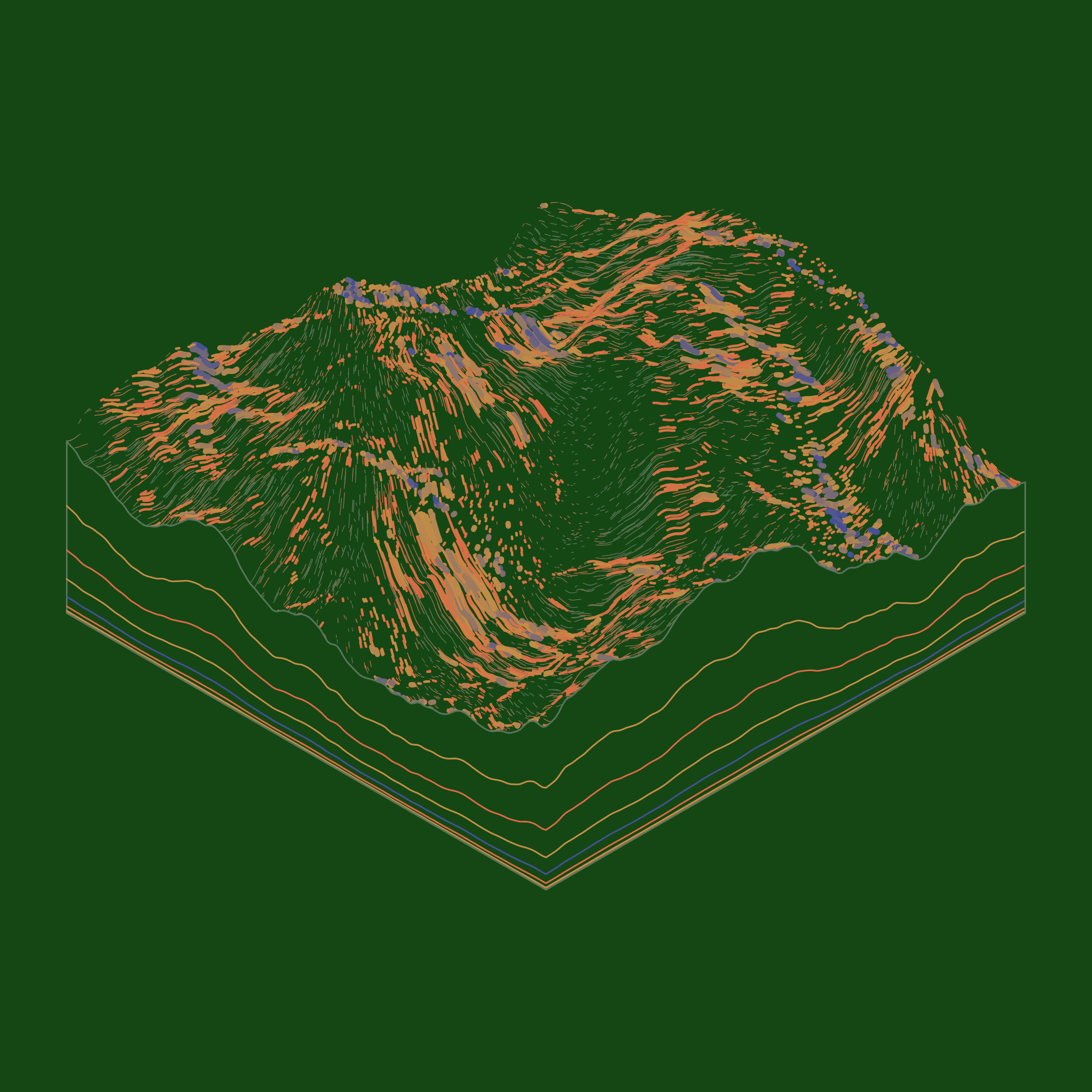 Art Blocks - Art Blocks v2 - Subscapes #350 - NFT # 53000350