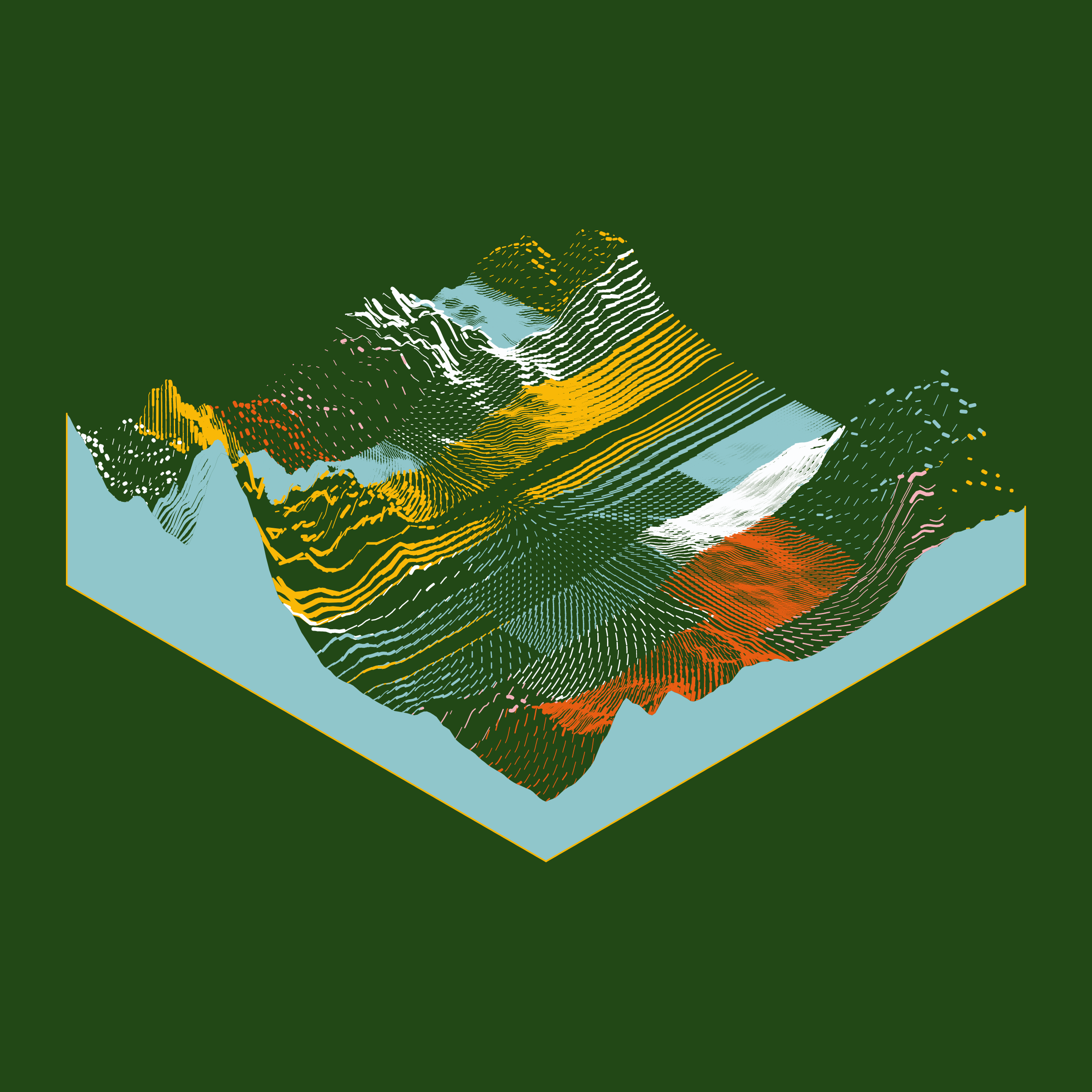 Art Blocks - Art Blocks v2 - Subscapes #358 - NFT # 53000358