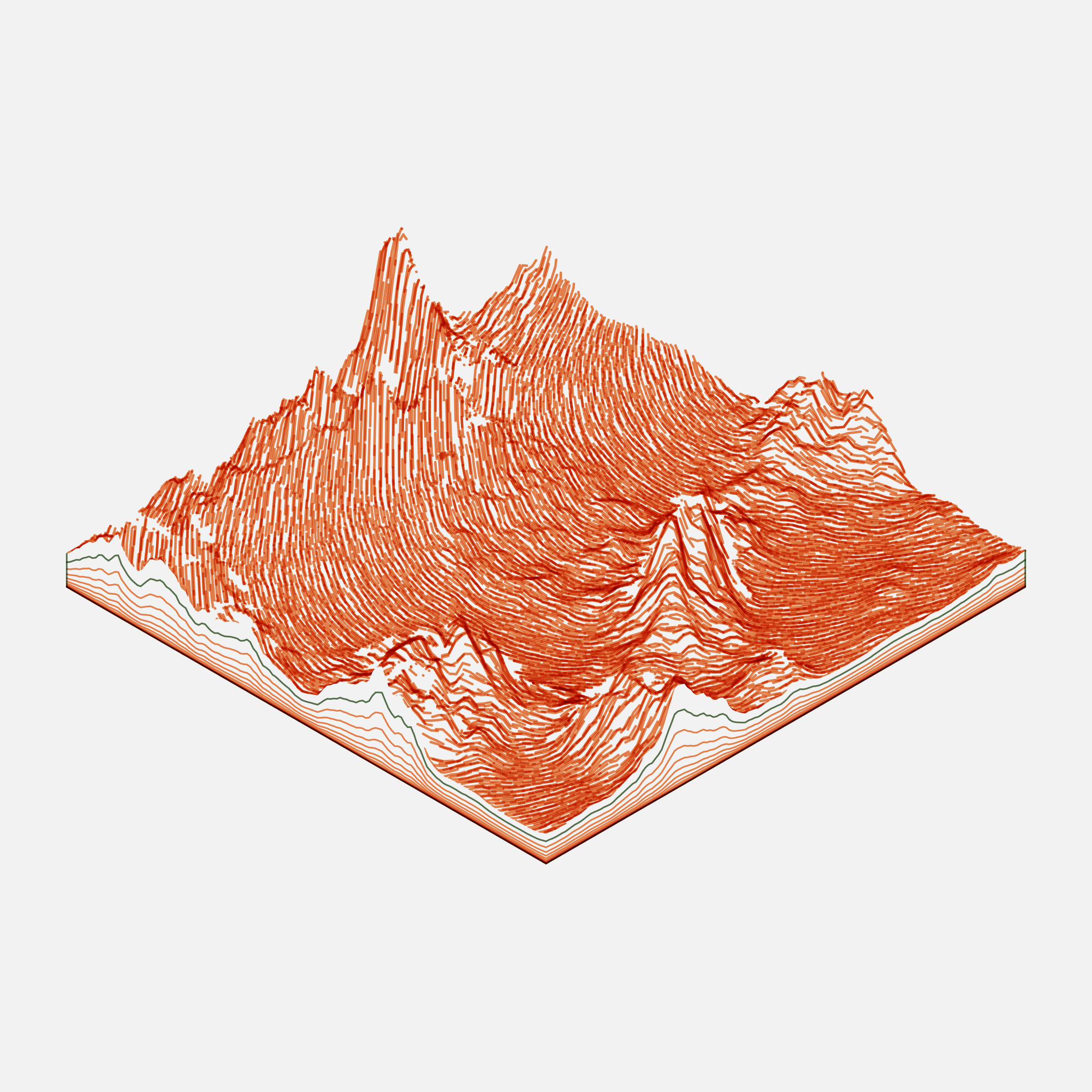 Art Blocks - Art Blocks v2 - Subscapes #364 - NFT # 53000364