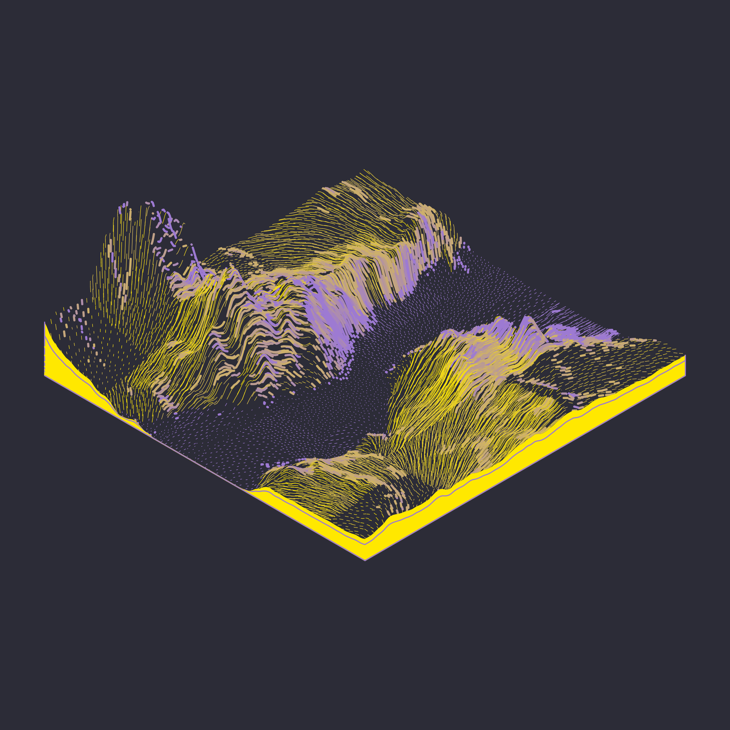 Art Blocks - Art Blocks v2 - Subscapes #366 - NFT # 53000366