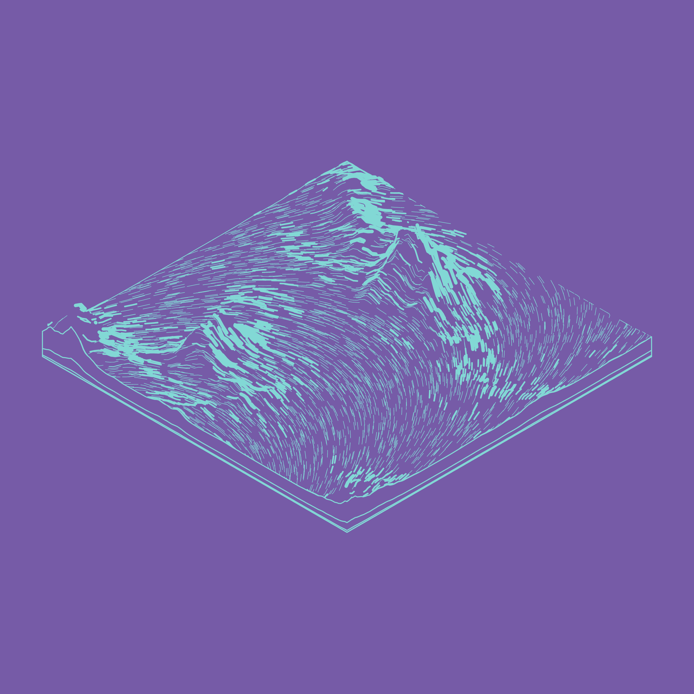 Art Blocks - Art Blocks v2 - Subscapes #376 - NFT # 53000376