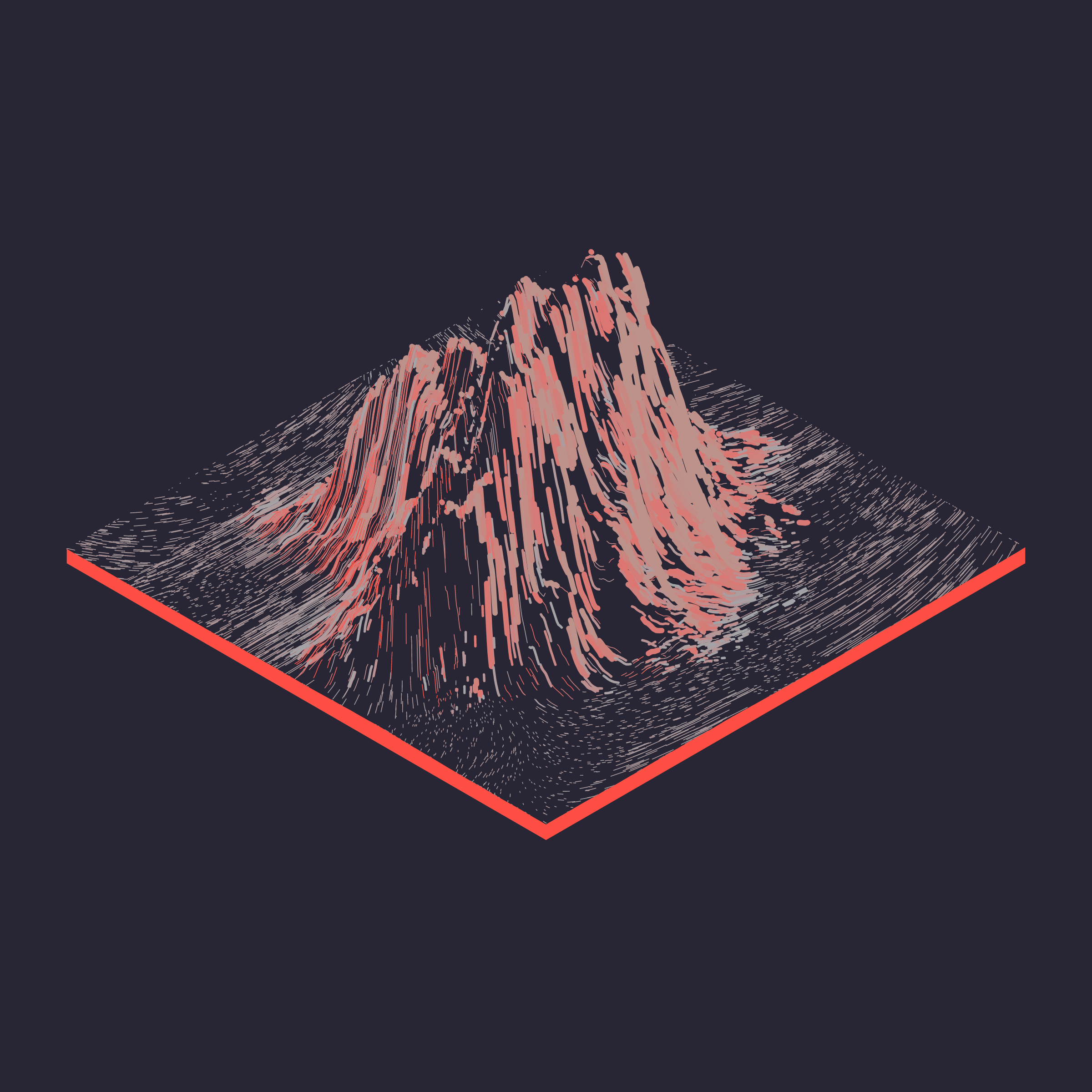 Art Blocks - Art Blocks v2 - Subscapes #389 - NFT # 53000389