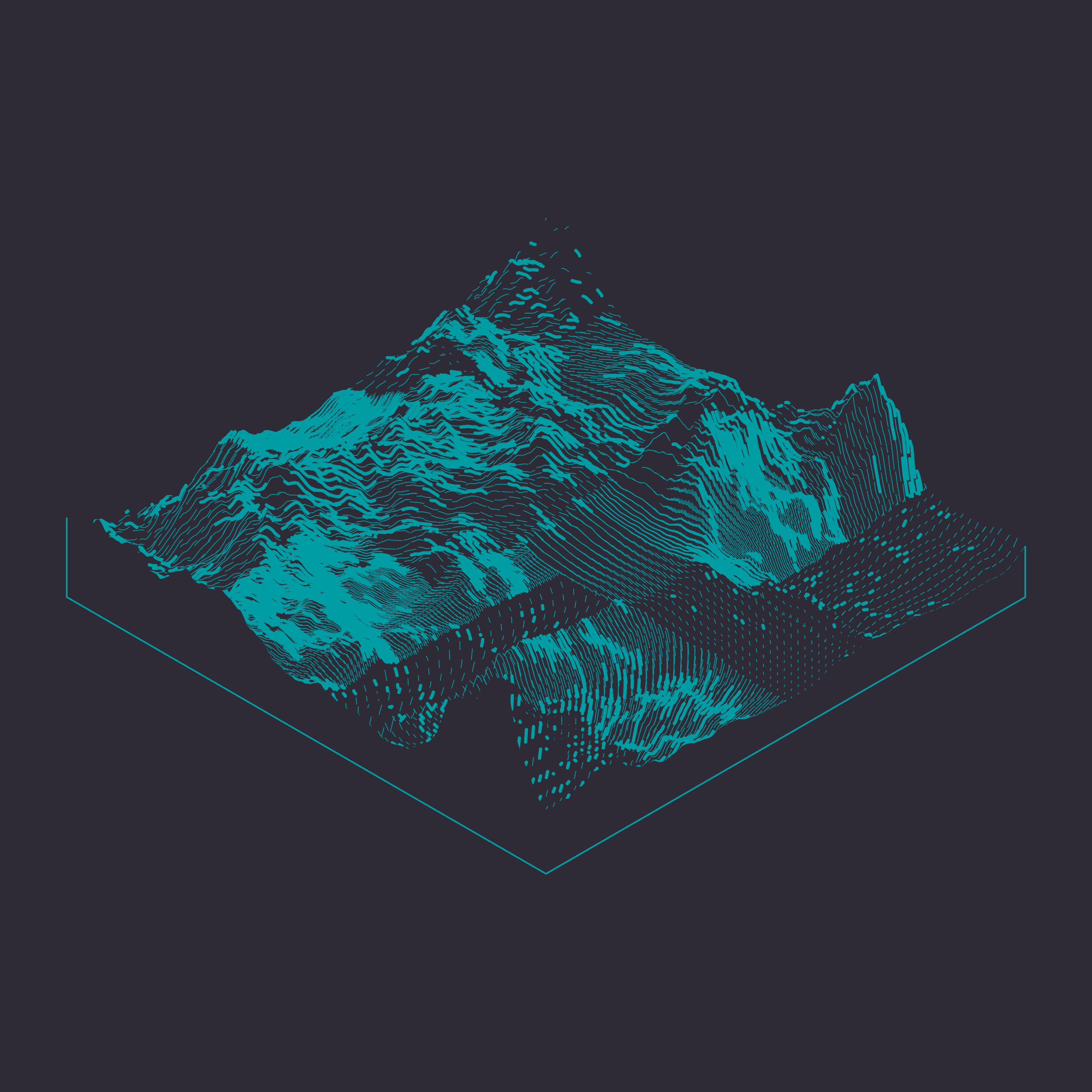 Art Blocks - Art Blocks v2 - Subscapes #391 - NFT # 53000391