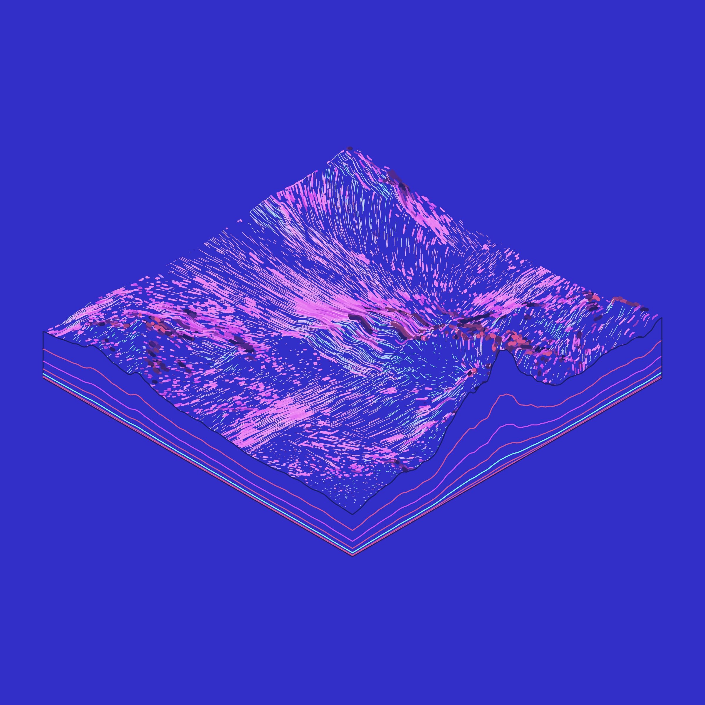 Art Blocks - Art Blocks v2 - Subscapes #392 - NFT # 53000392