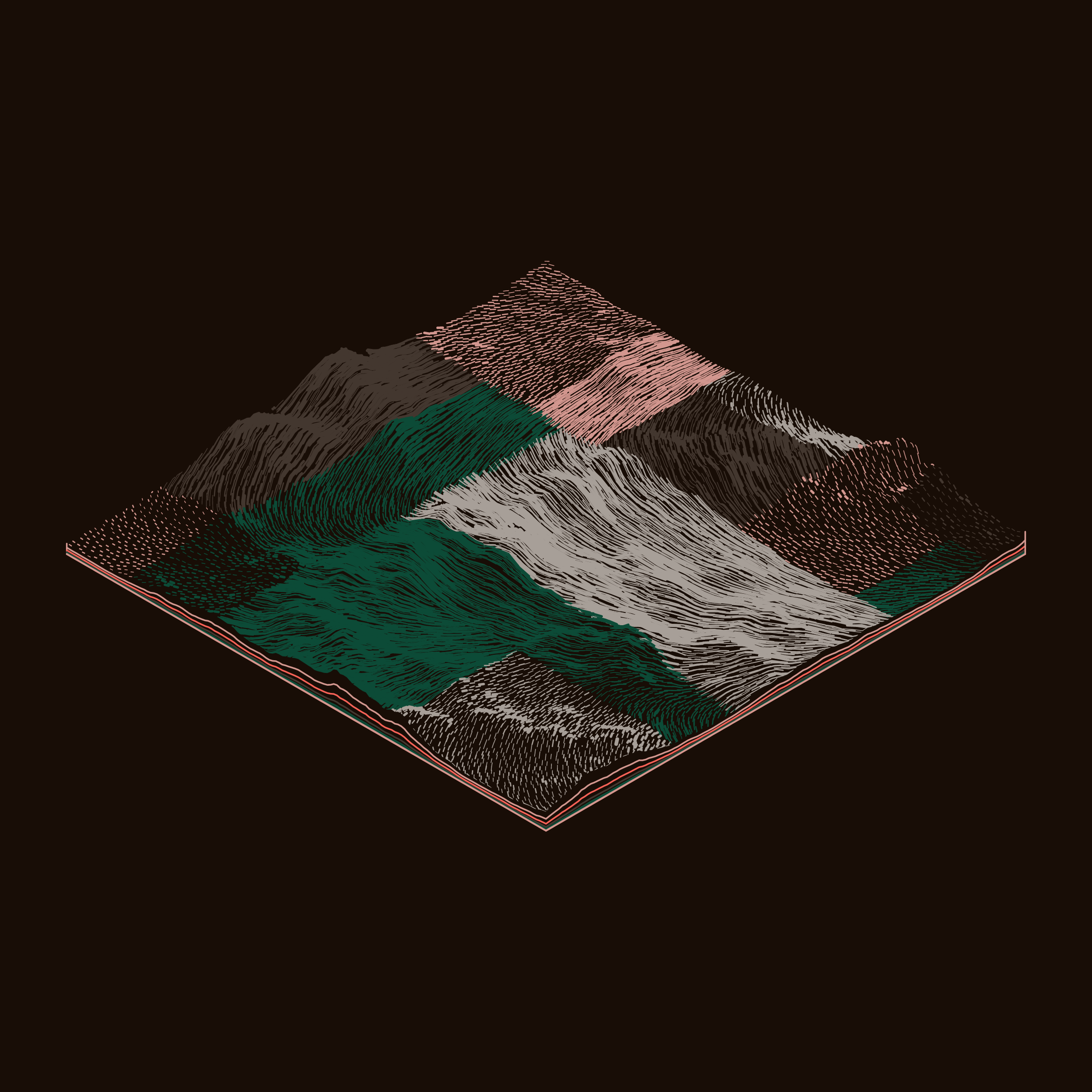 Art Blocks - Art Blocks v2 - Subscapes #393 - NFT # 53000393