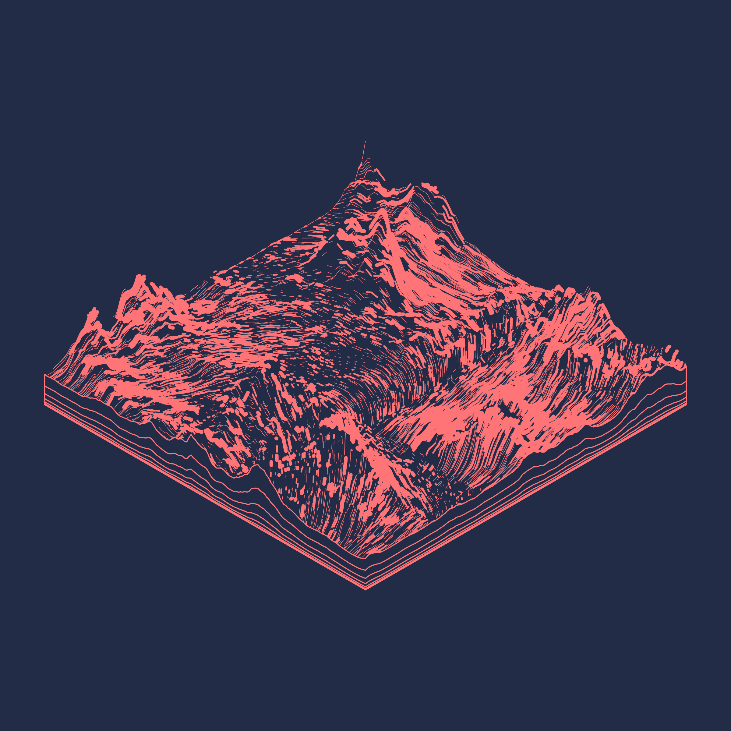 Art Blocks - Art Blocks v2 - Subscapes #394 - NFT # 53000394