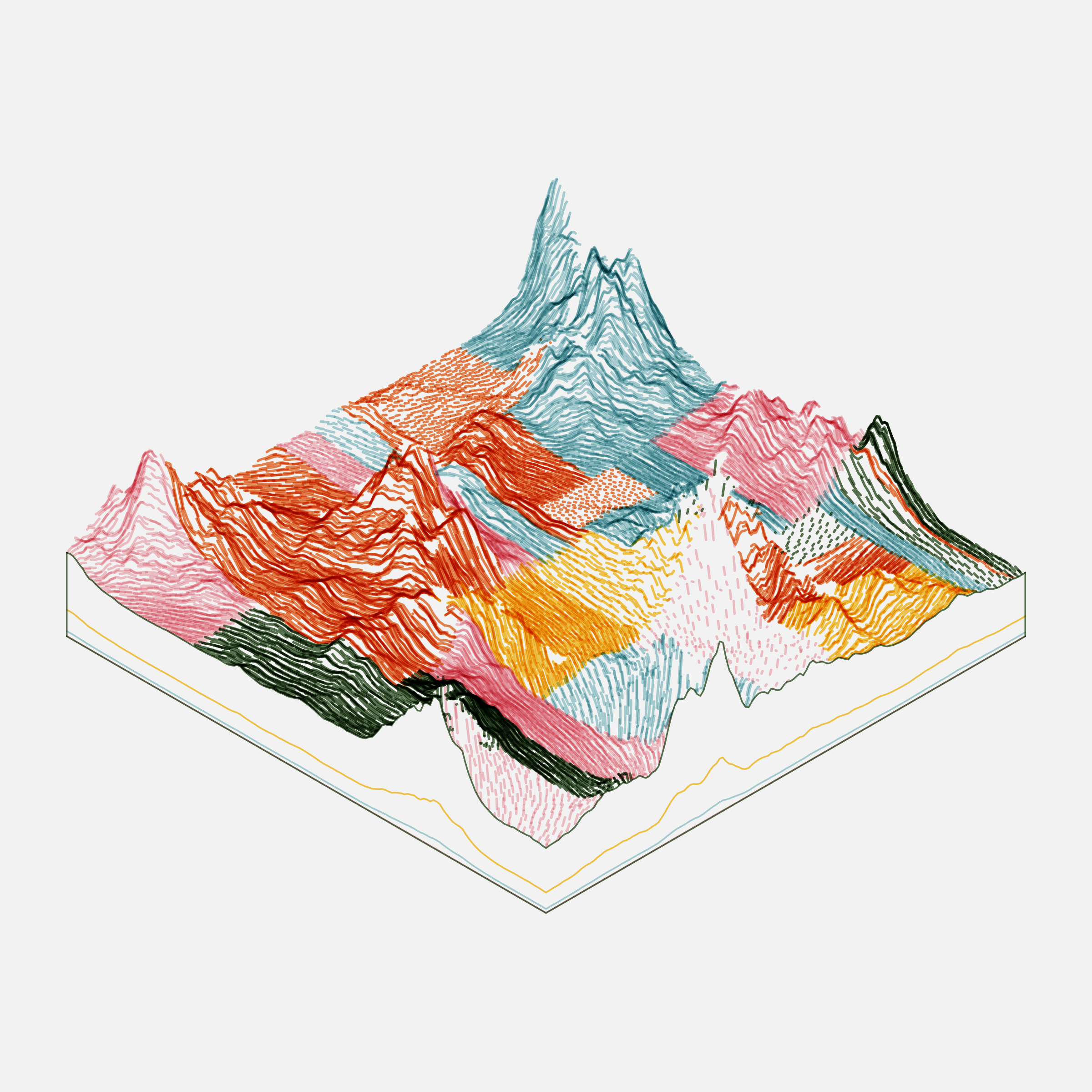 Art Blocks - Art Blocks v2 - Subscapes #398 - NFT # 53000398