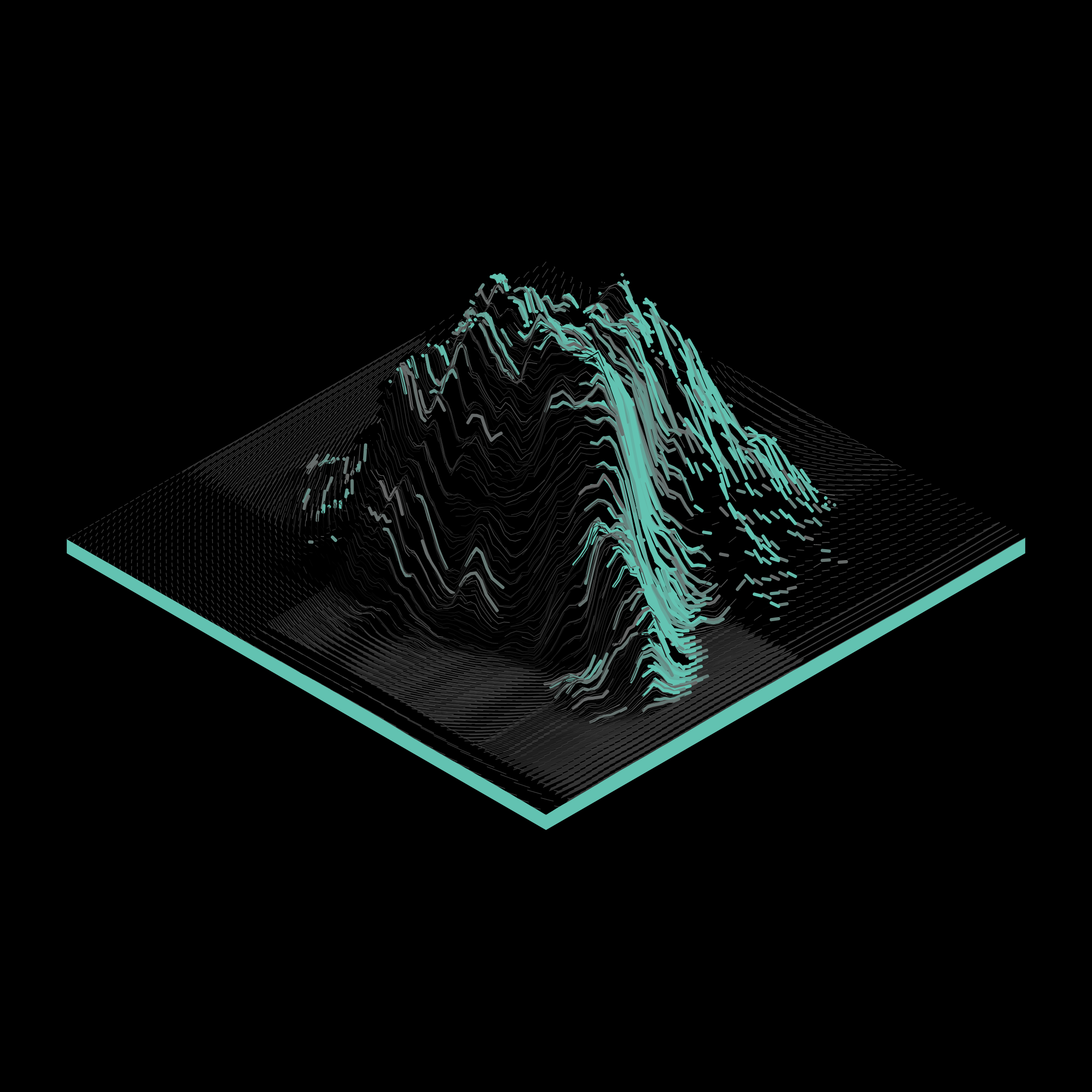 Art Blocks - Art Blocks v2 - Subscapes #402 - NFT # 53000402