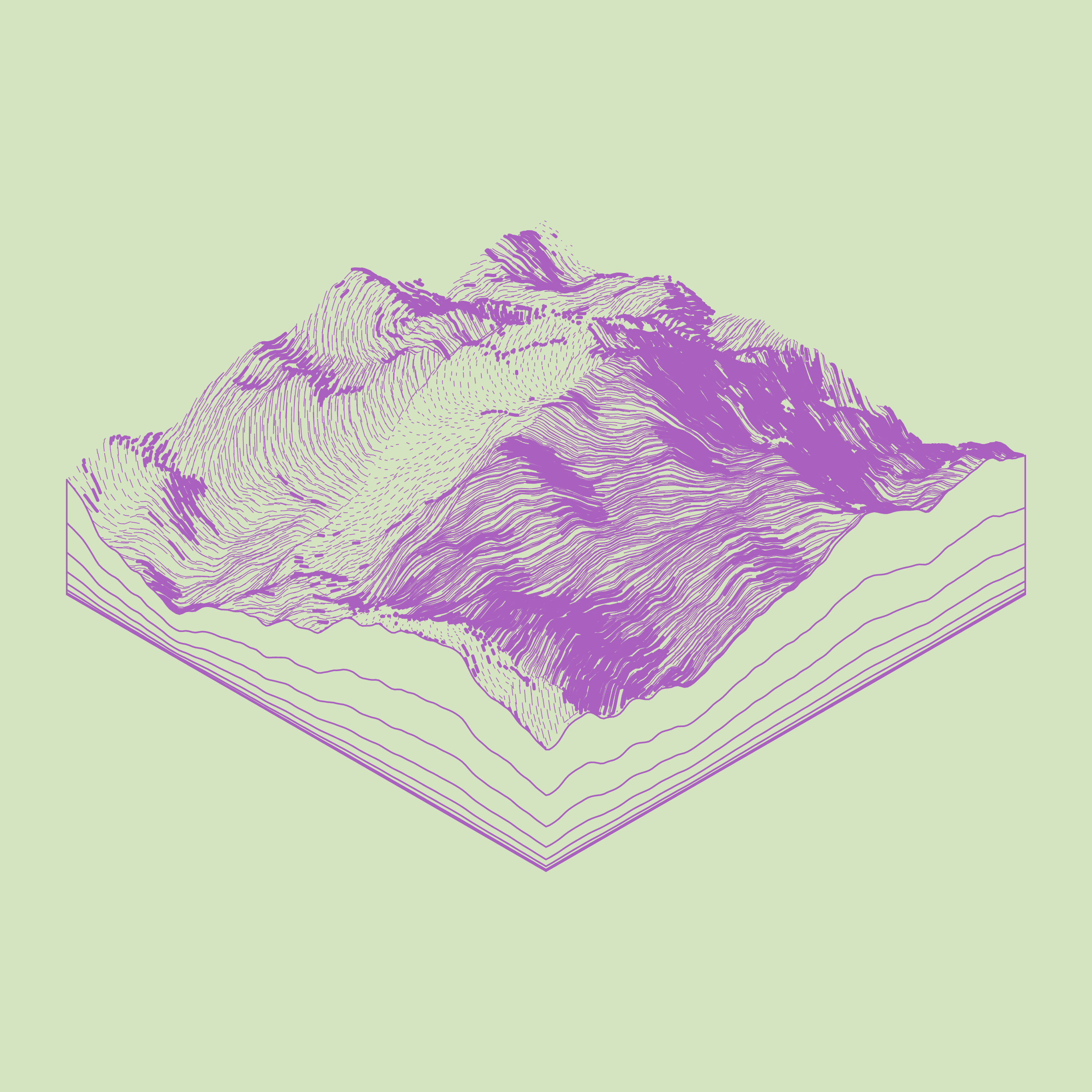 Art Blocks - Art Blocks v2 - Subscapes #410 - NFT # 53000410