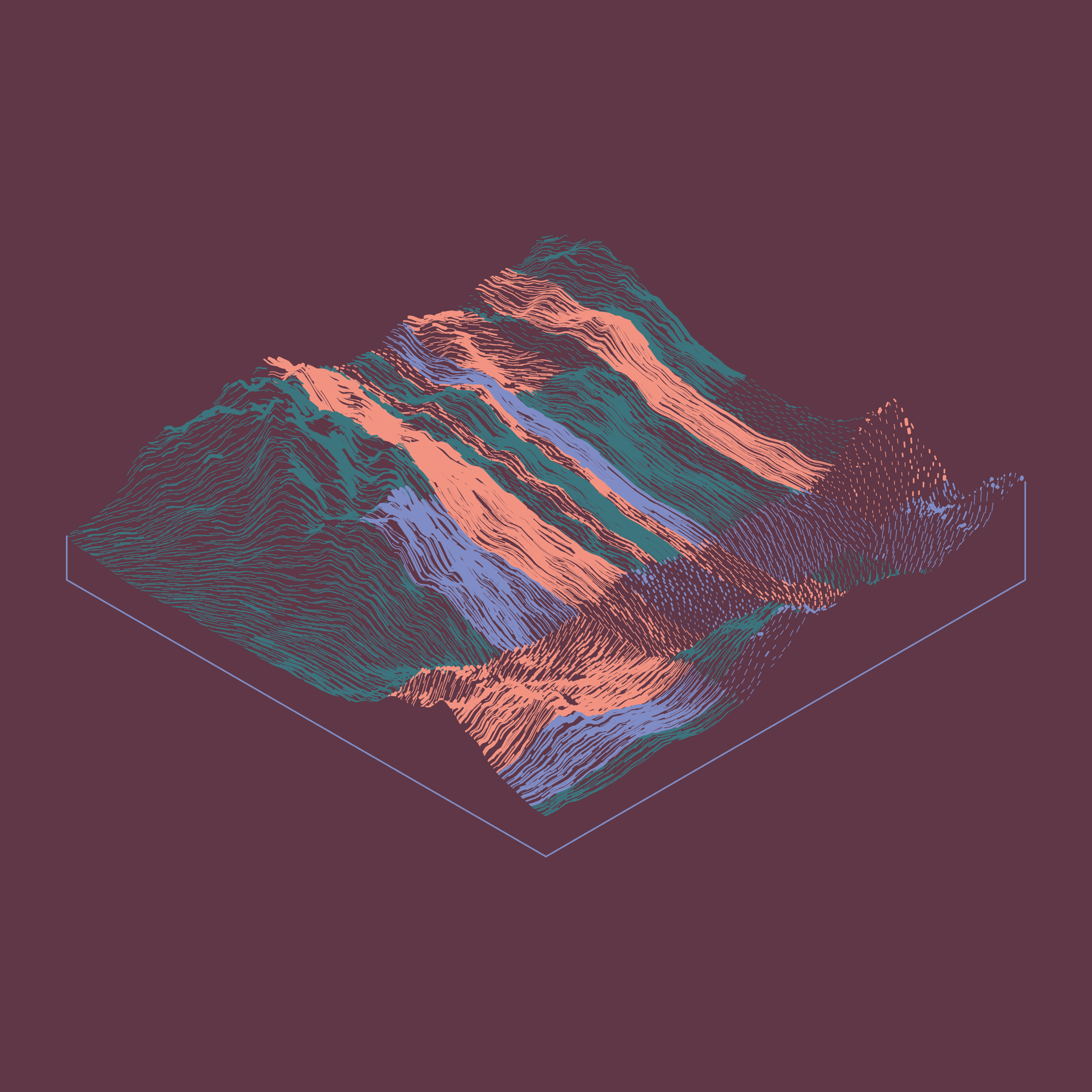 Art Blocks - Art Blocks v2 - Subscapes #413 - NFT # 53000413