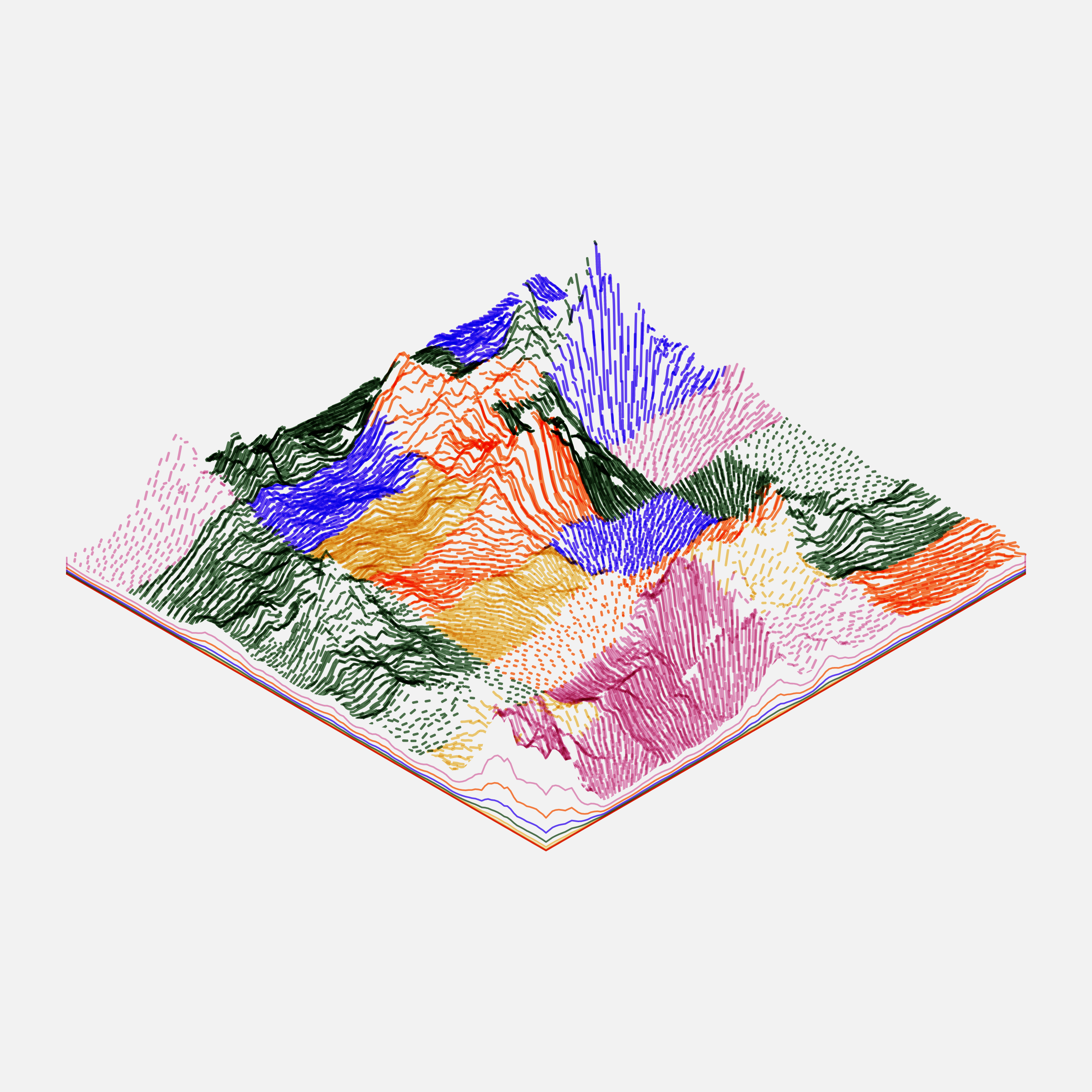 Art Blocks - Art Blocks v2 - Subscapes #414 - NFT # 53000414