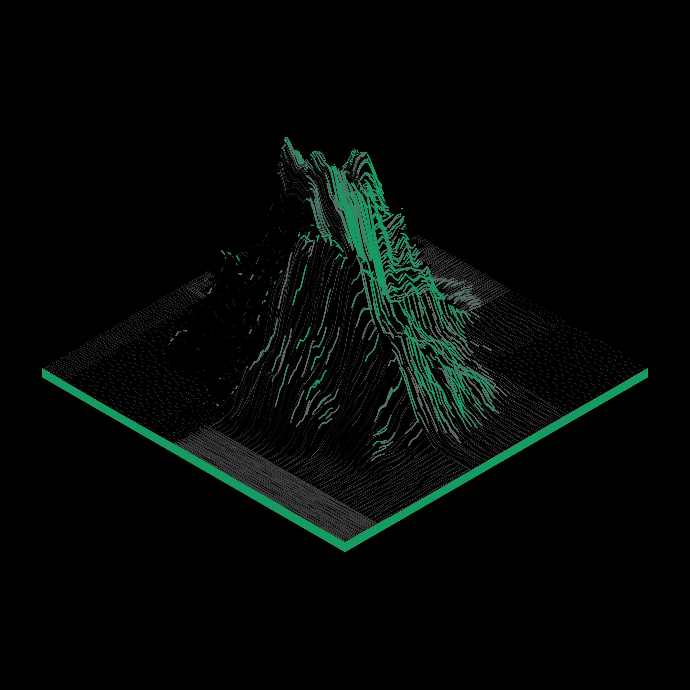 Art Blocks - Art Blocks v2 - Subscapes #422 - NFT # 53000422