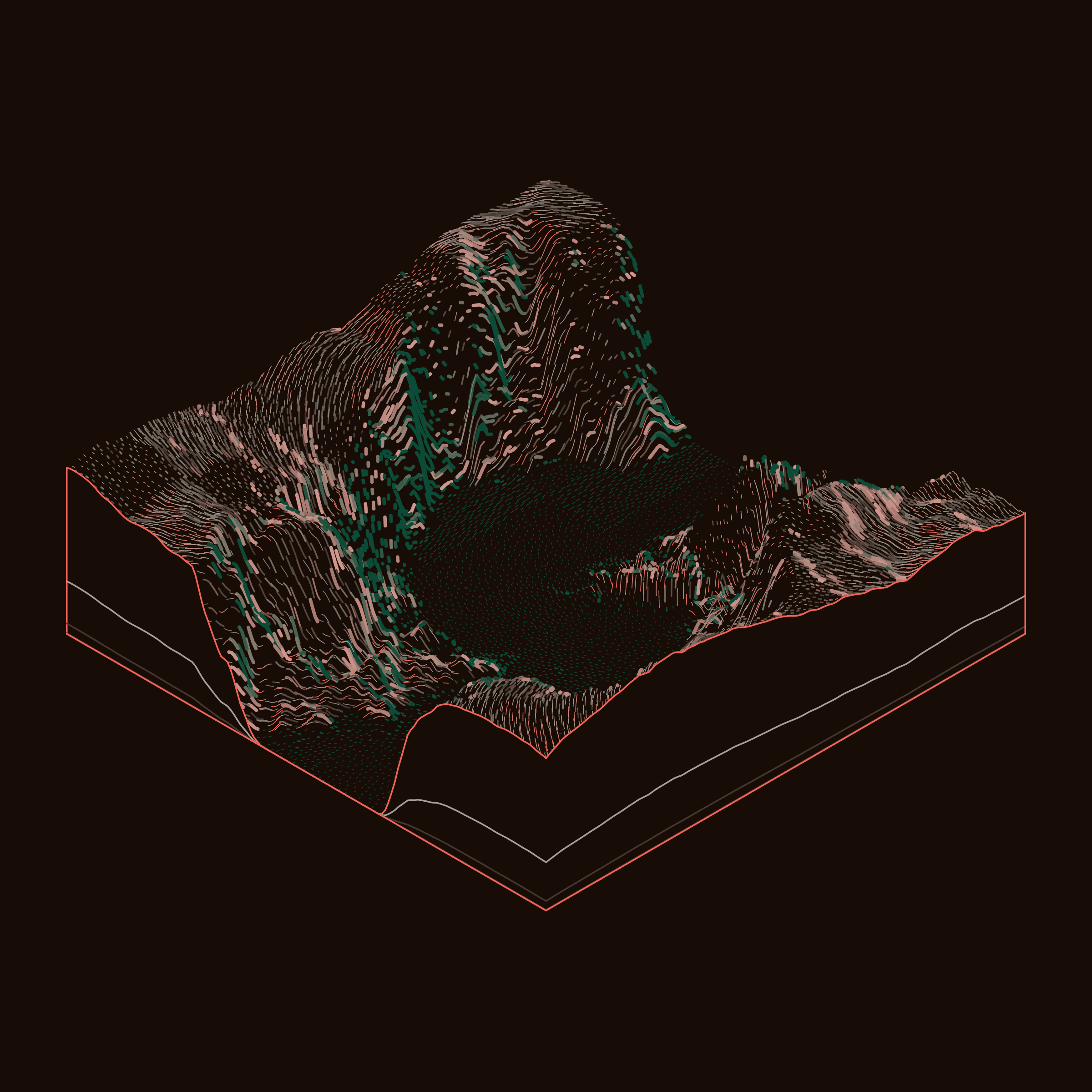 Art Blocks - Art Blocks v2 - Subscapes #438 - NFT # 53000438