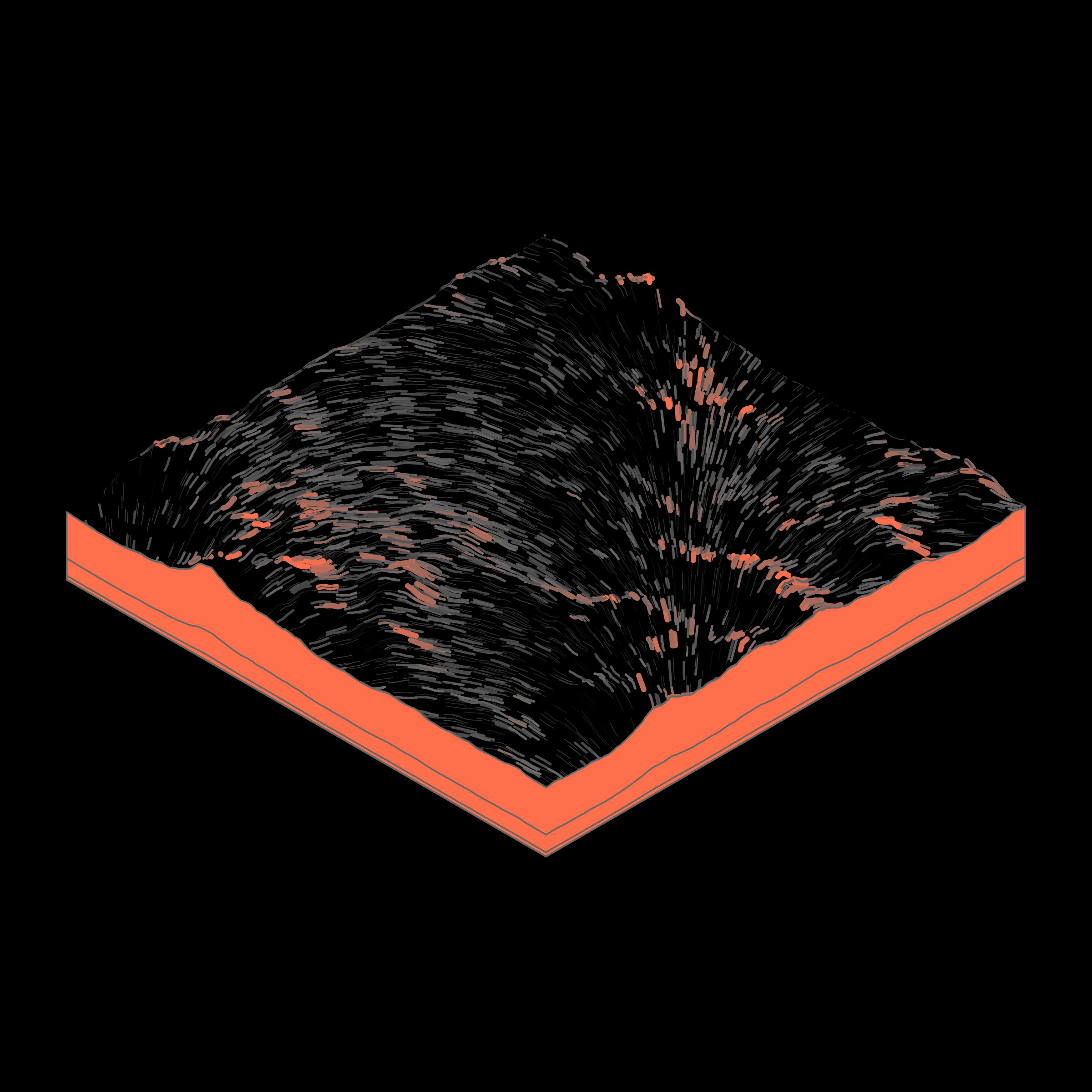 Art Blocks - Art Blocks v2 - Subscapes #443 - NFT # 53000443