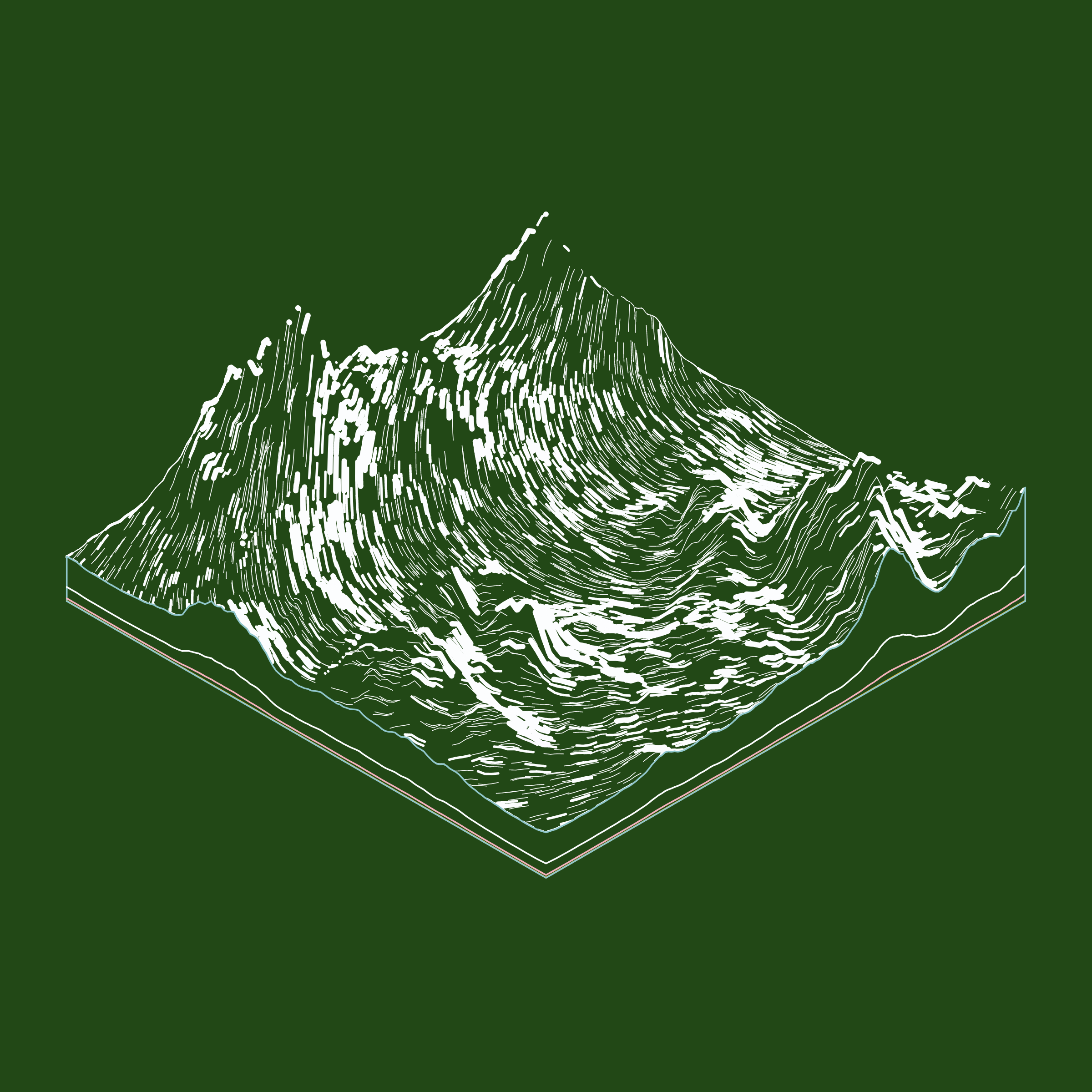 Art Blocks - Art Blocks v2 - Subscapes #448 - NFT # 53000448