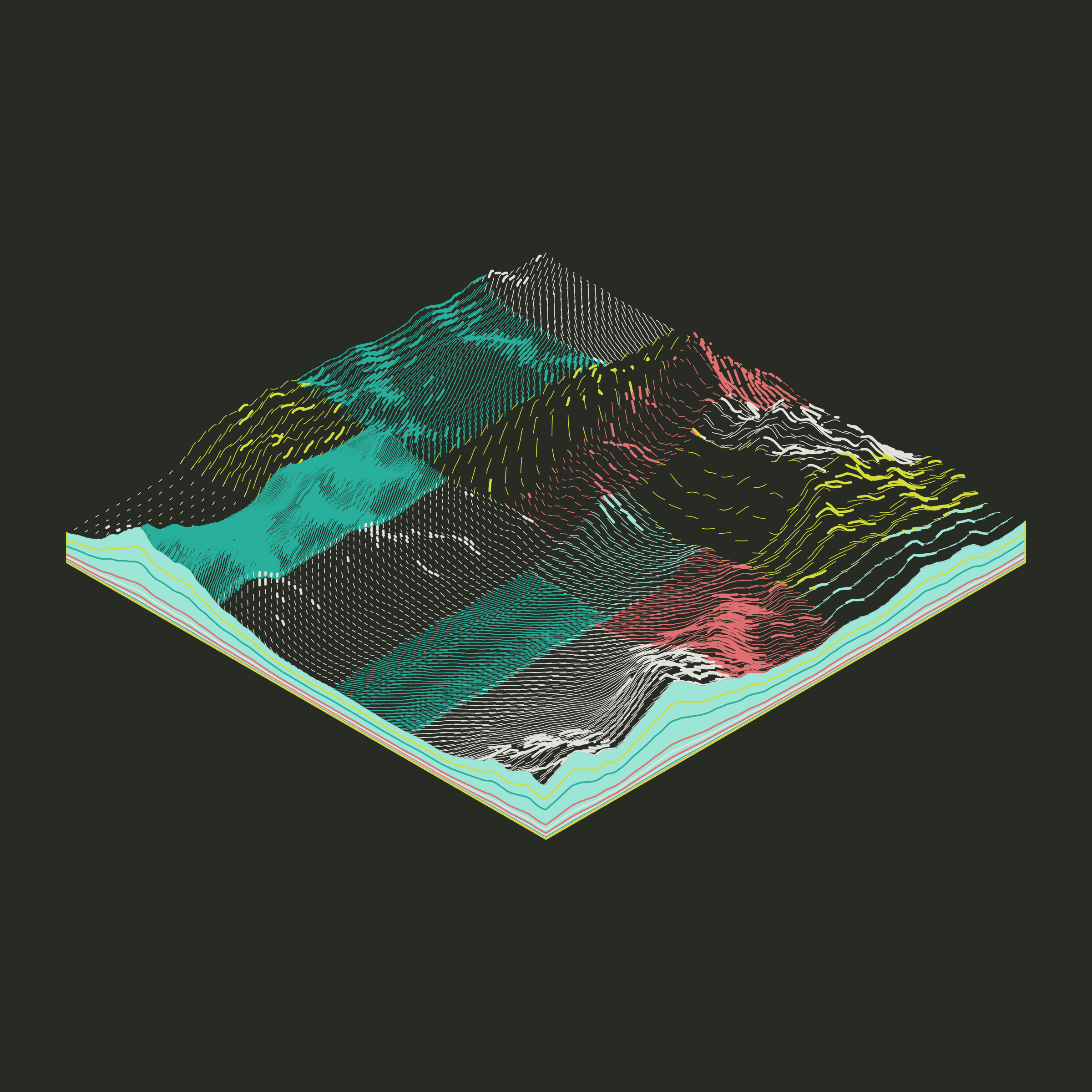 Art Blocks - Art Blocks v2 - Subscapes #451 - NFT # 53000451