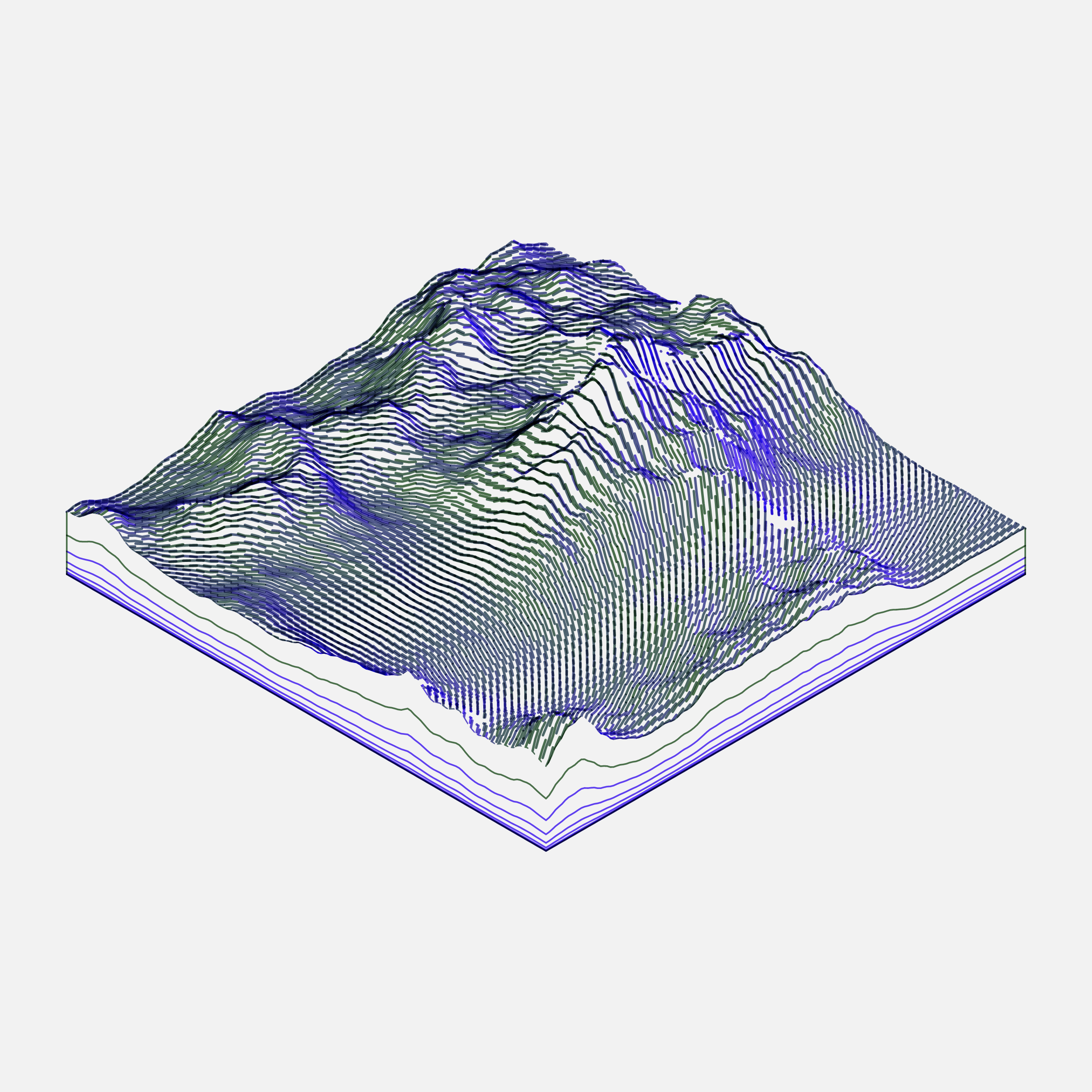 Art Blocks - Art Blocks v2 - Subscapes #454 - NFT # 53000454