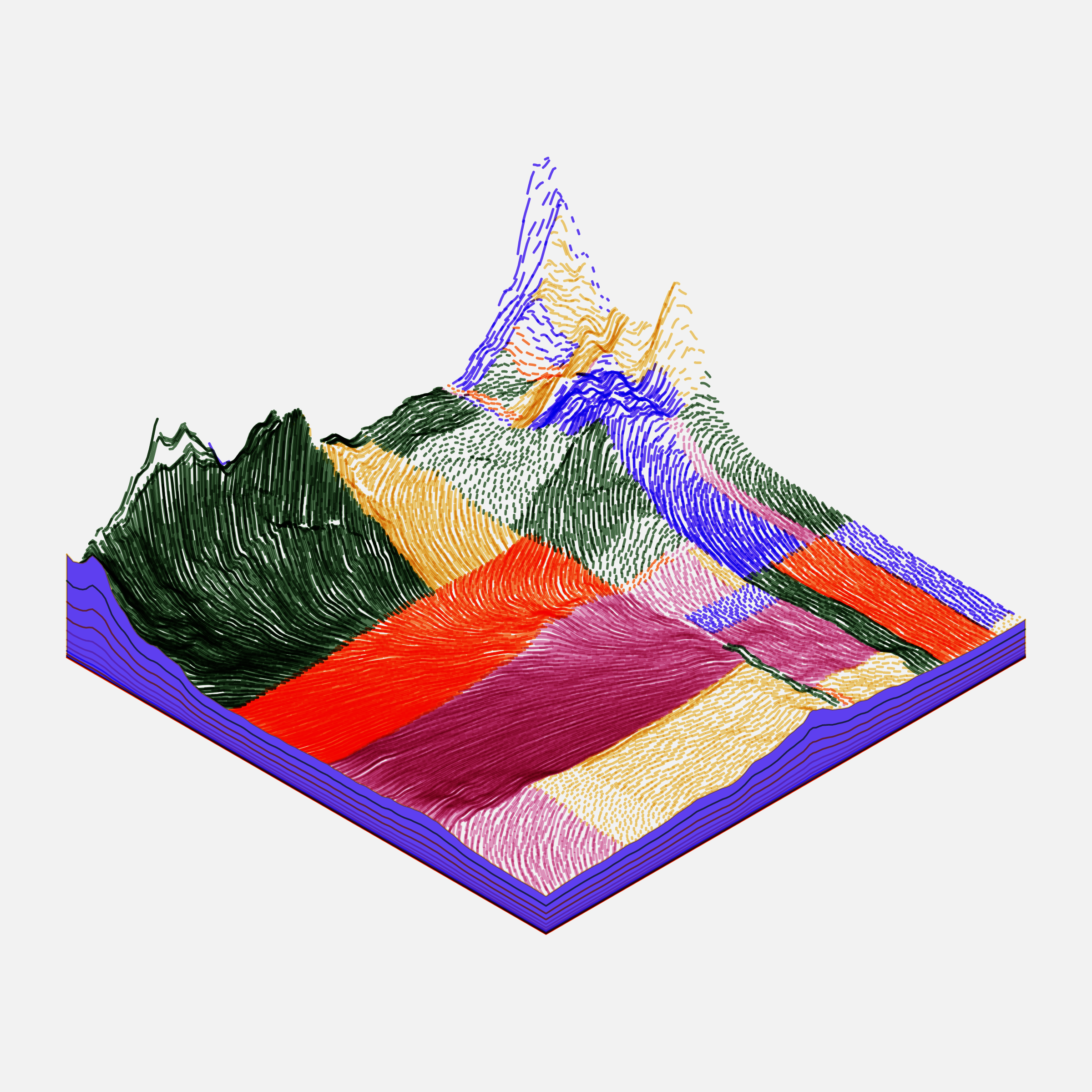 Art Blocks - Art Blocks v2 - Subscapes #458 - NFT # 53000458