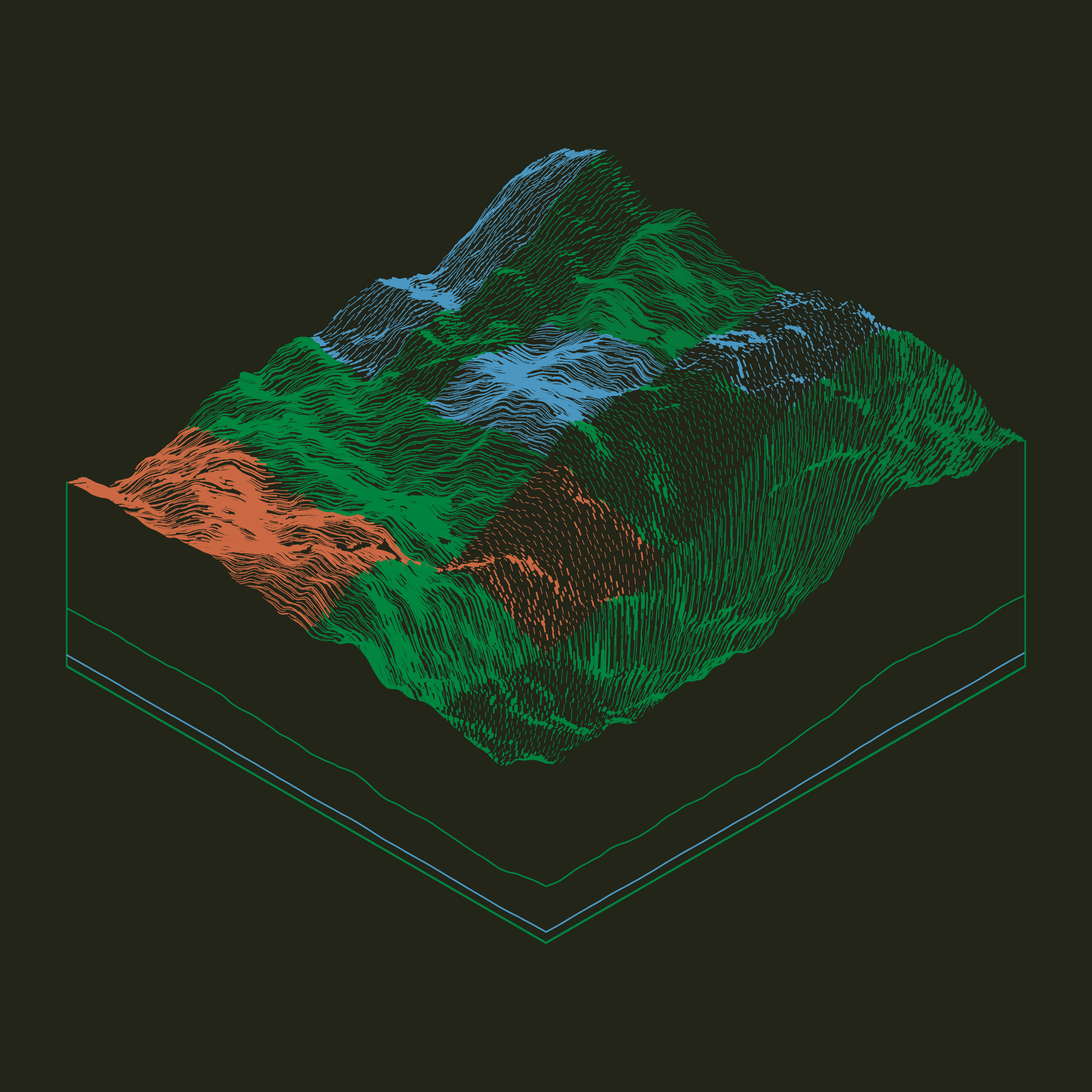 Art Blocks - Art Blocks v2 - Subscapes #472 - NFT # 53000472