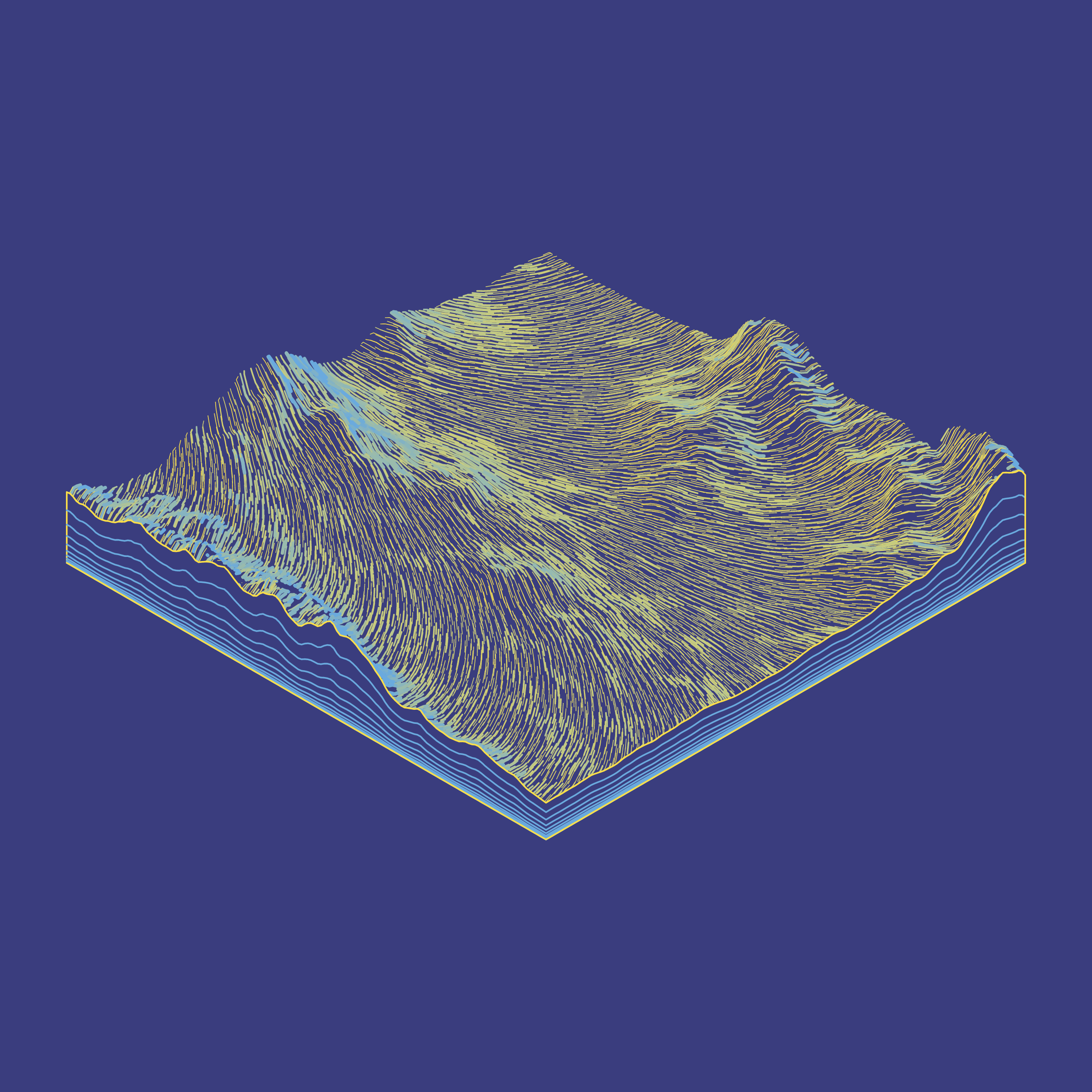 Art Blocks - Art Blocks v2 - Subscapes #482 - NFT # 53000482