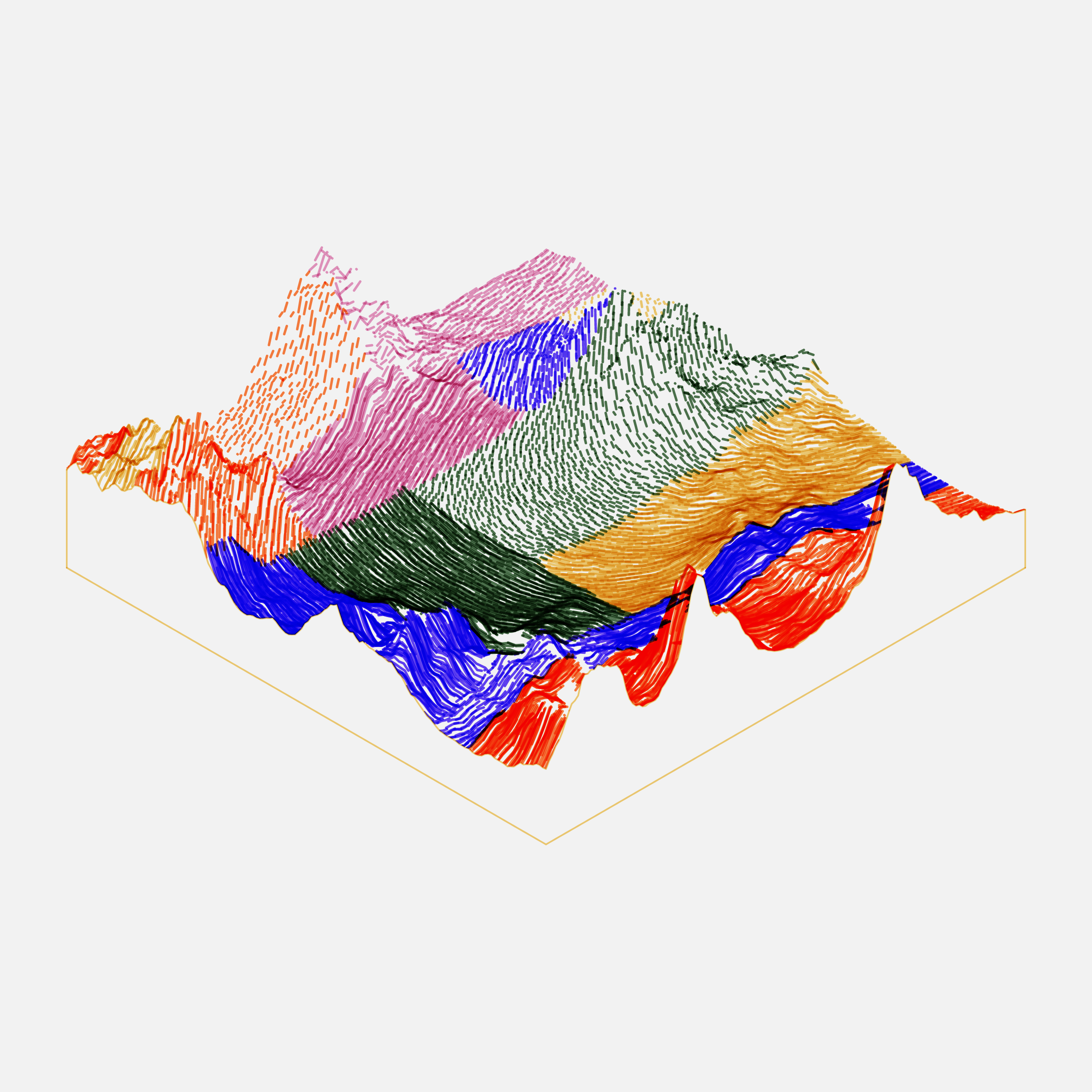 Art Blocks - Art Blocks v2 - Subscapes #490 - NFT # 53000490