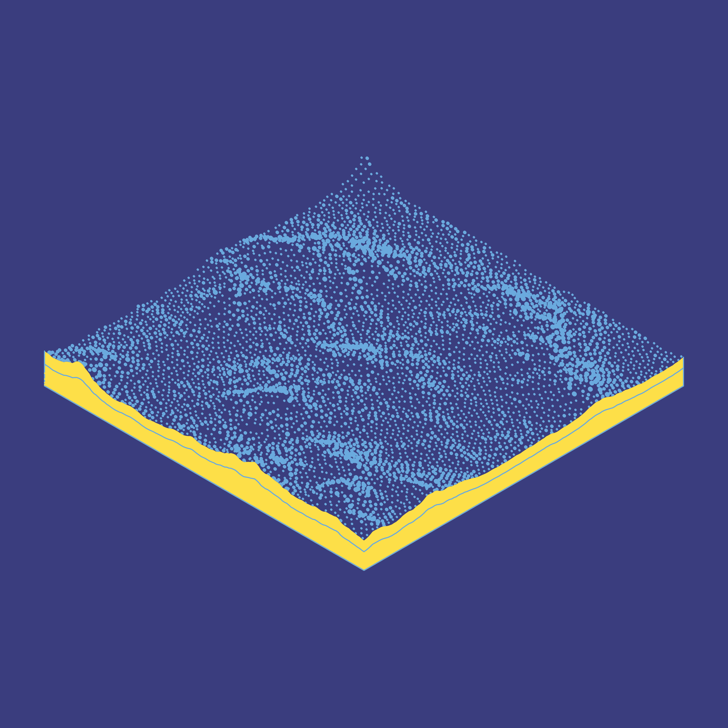 Art Blocks - Art Blocks v2 - Subscapes #493 - NFT # 53000493