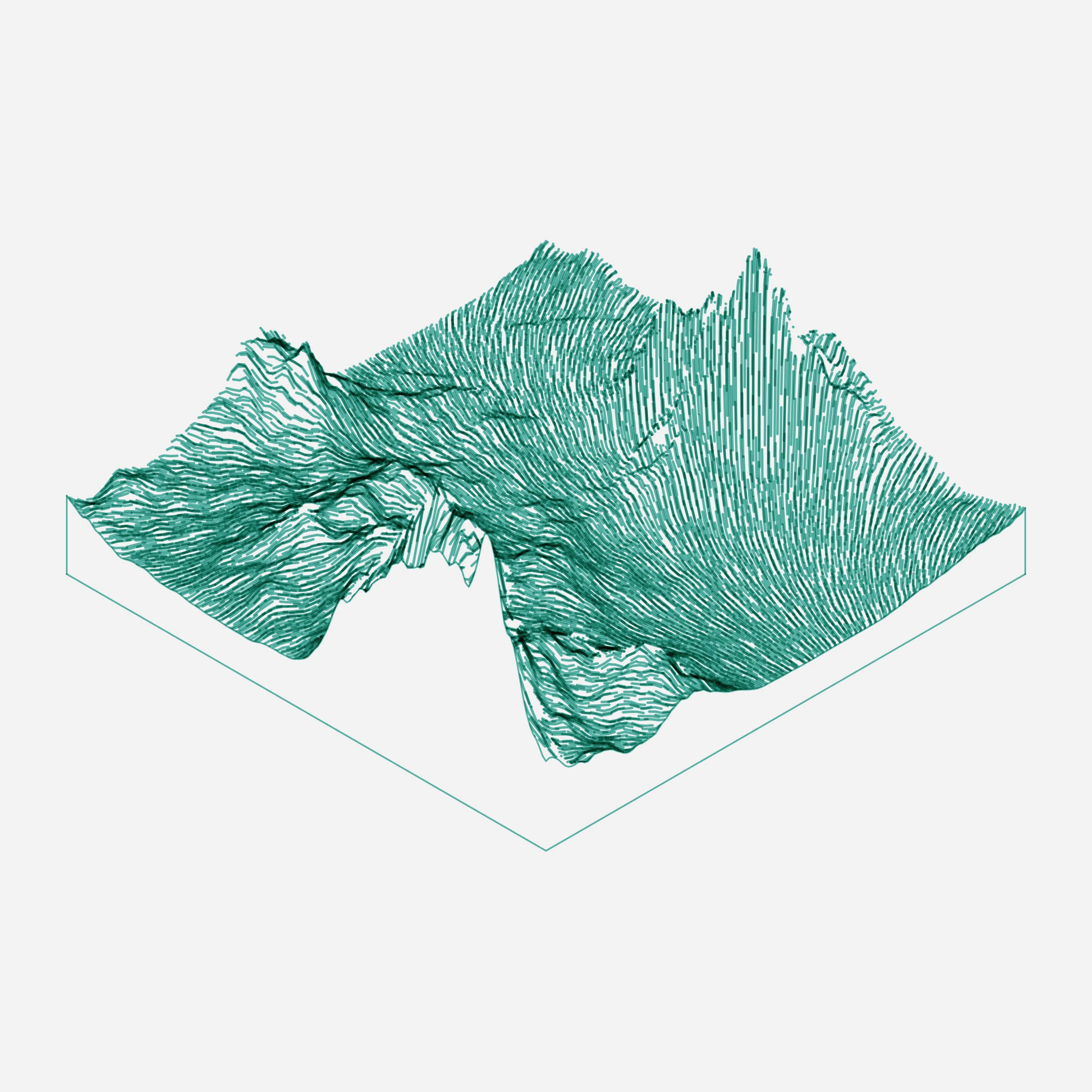 Art Blocks - Art Blocks v2 - Subscapes #496 - NFT # 53000496