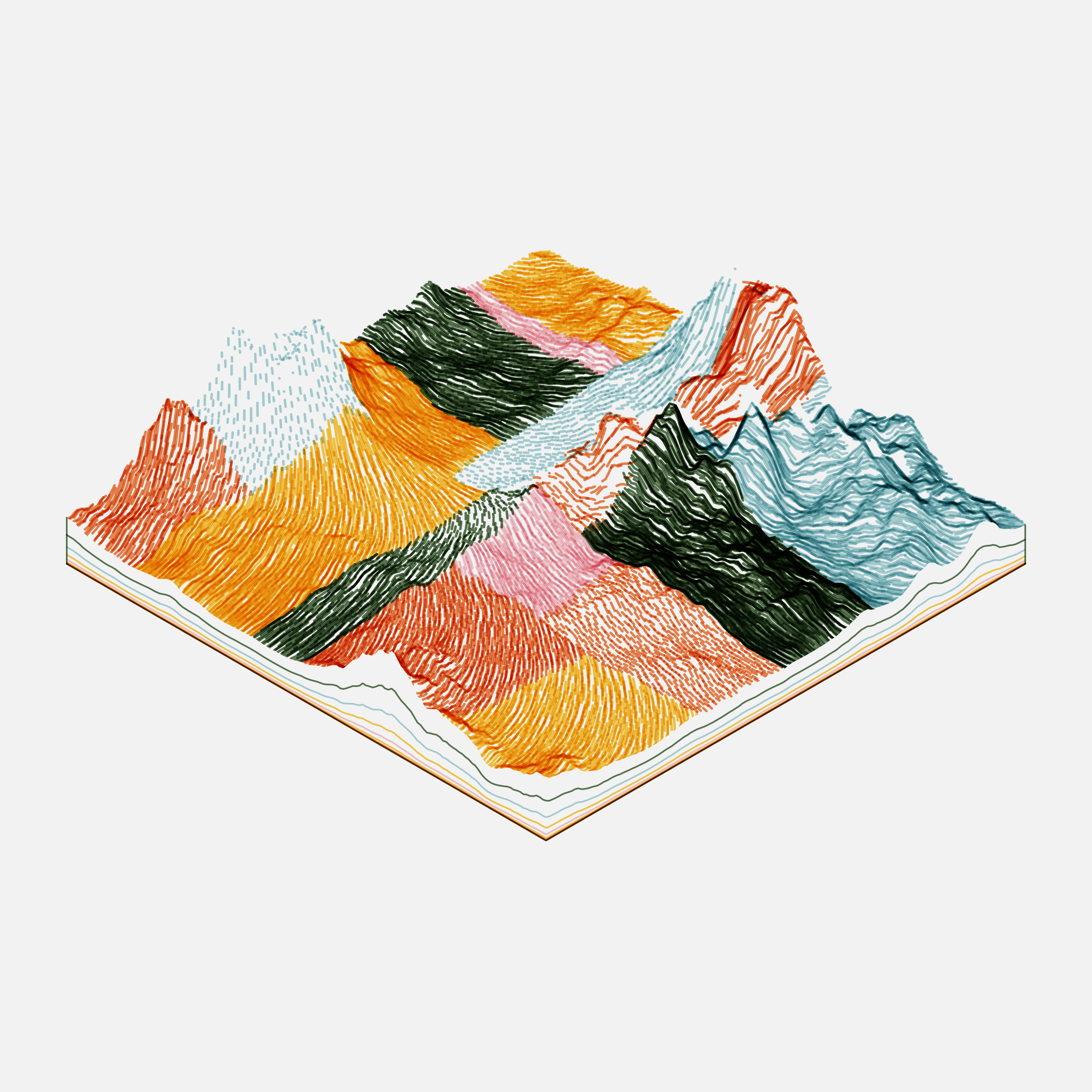 Art Blocks - Art Blocks v2 - Subscapes #505 - NFT # 53000505