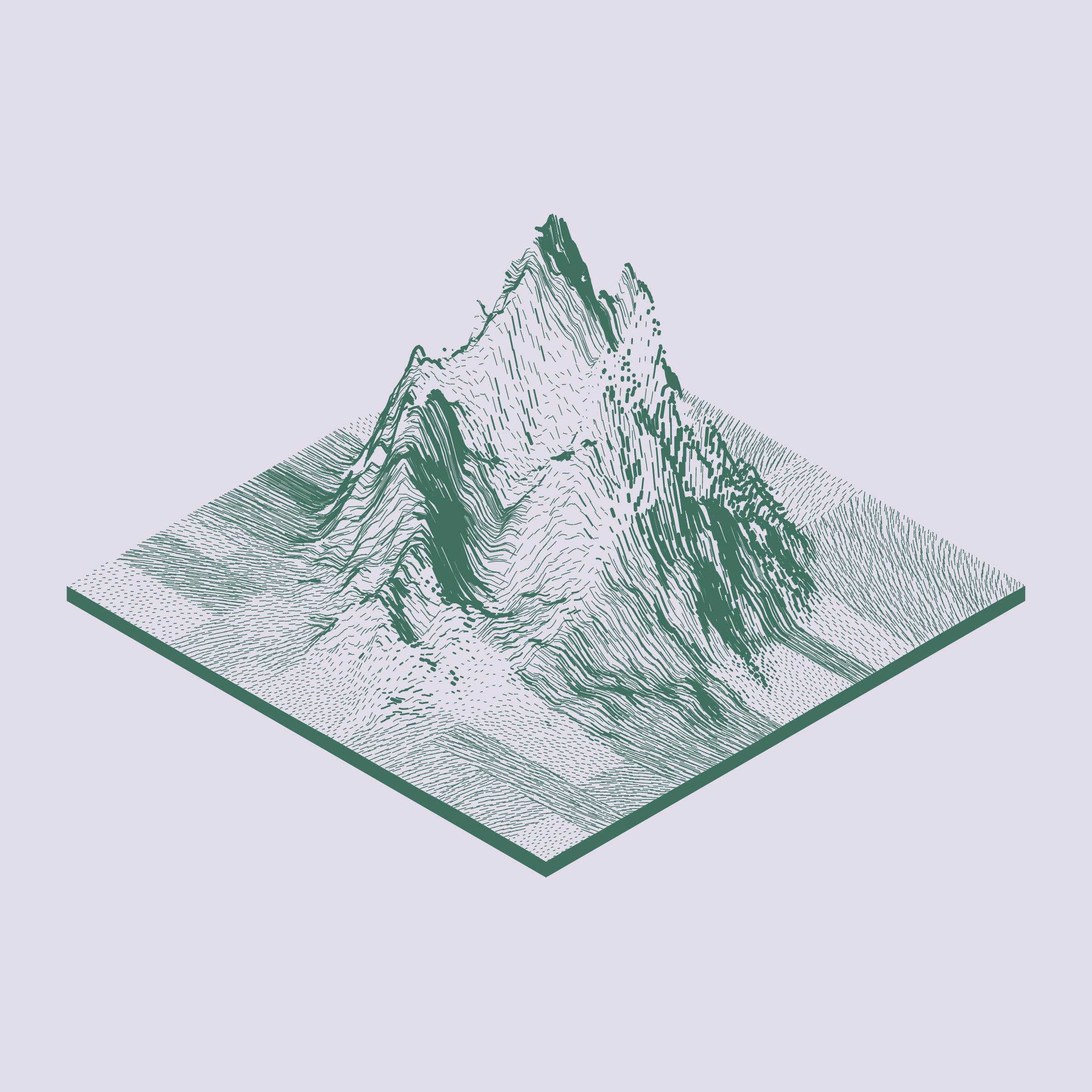 Art Blocks - Art Blocks v2 - Subscapes #508 - NFT # 53000508