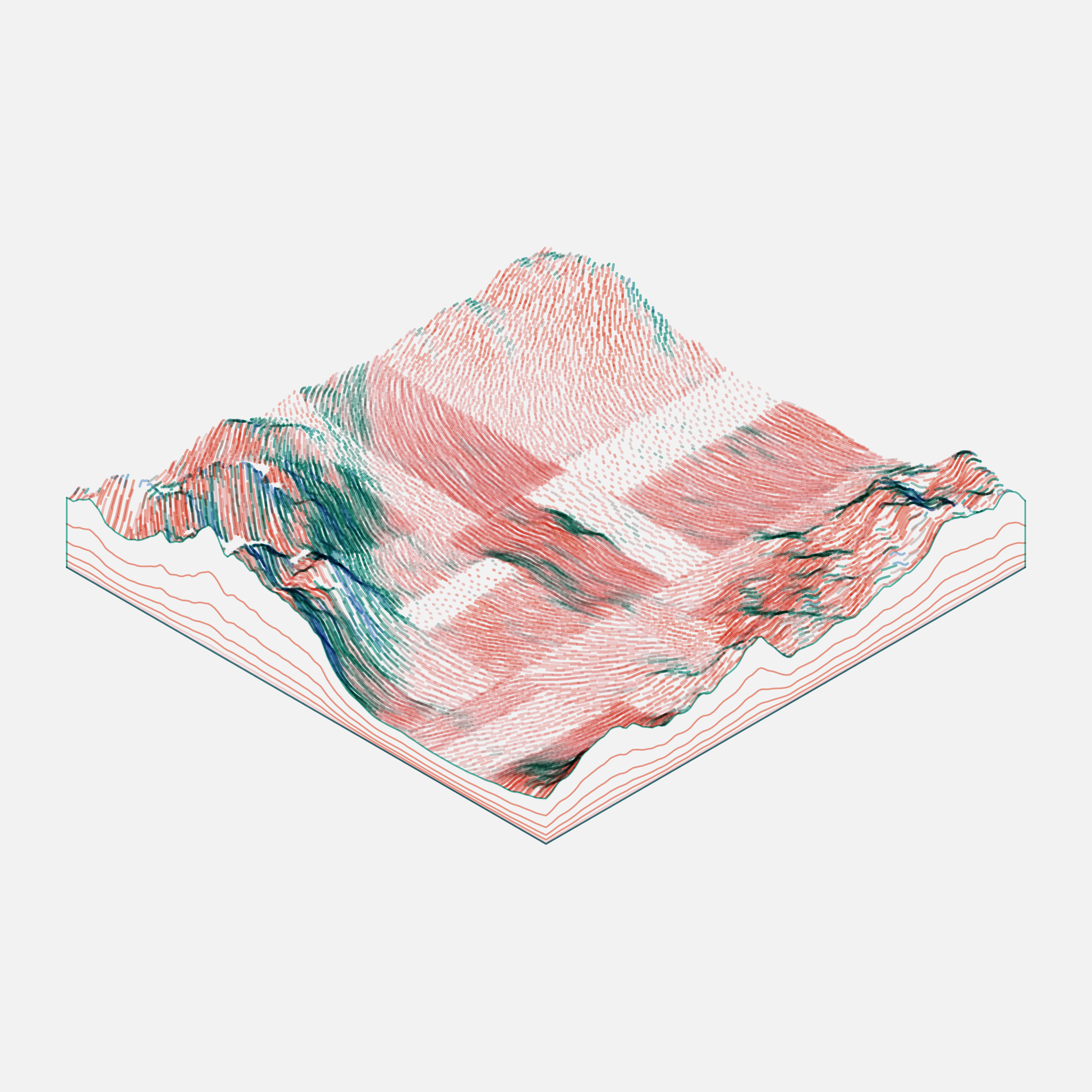 Art Blocks - Art Blocks v2 - Subscapes #529 - NFT # 53000529