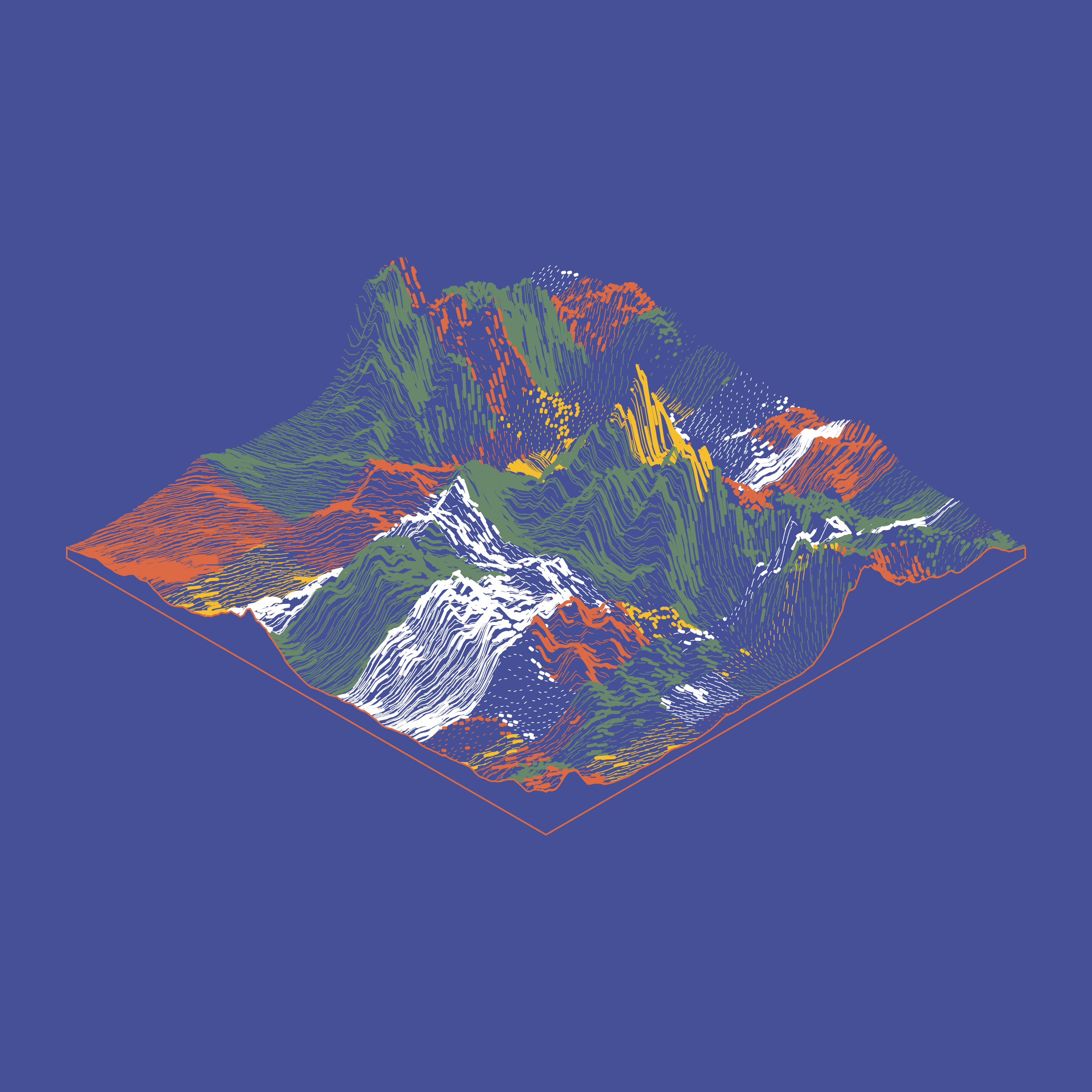 Art Blocks - Art Blocks v2 - Subscapes #539 - NFT # 53000539