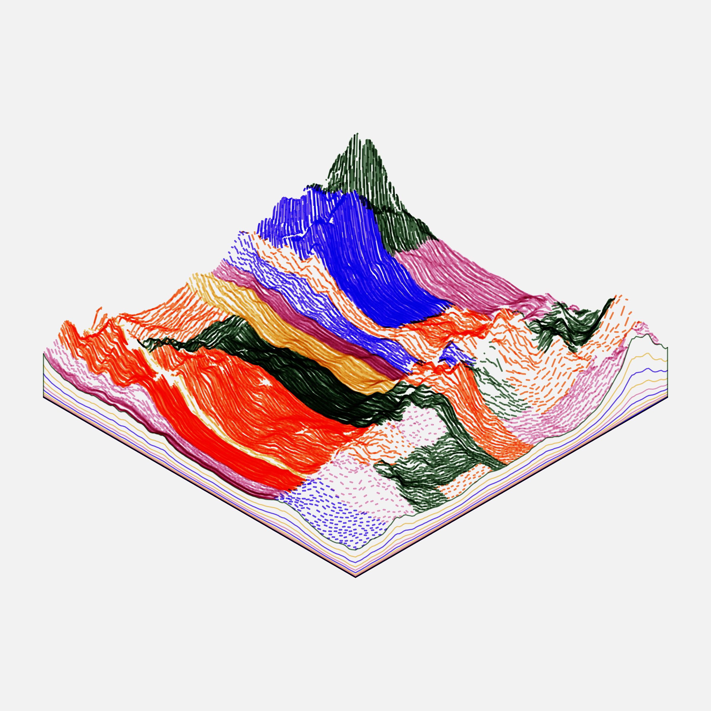 Art Blocks - Art Blocks v2 - Subscapes #543 - NFT # 53000543