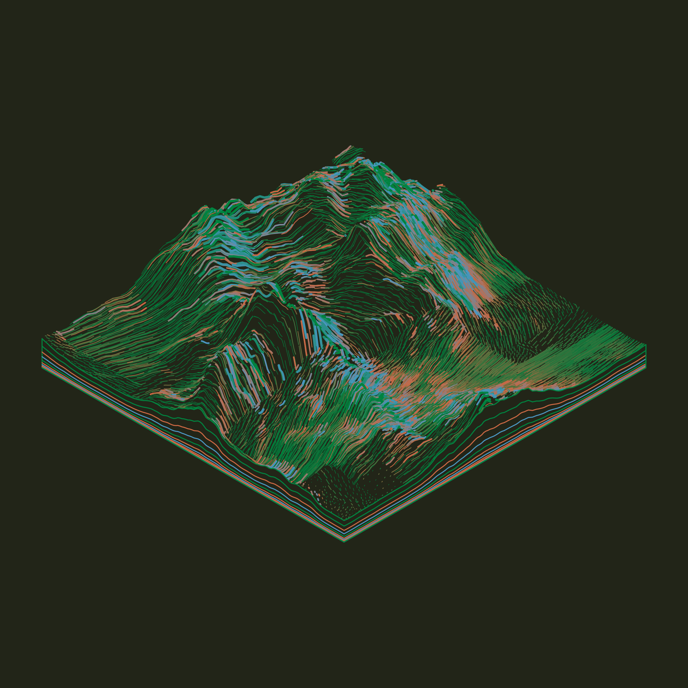 Art Blocks - Art Blocks v2 - Subscapes #546 - NFT # 53000546