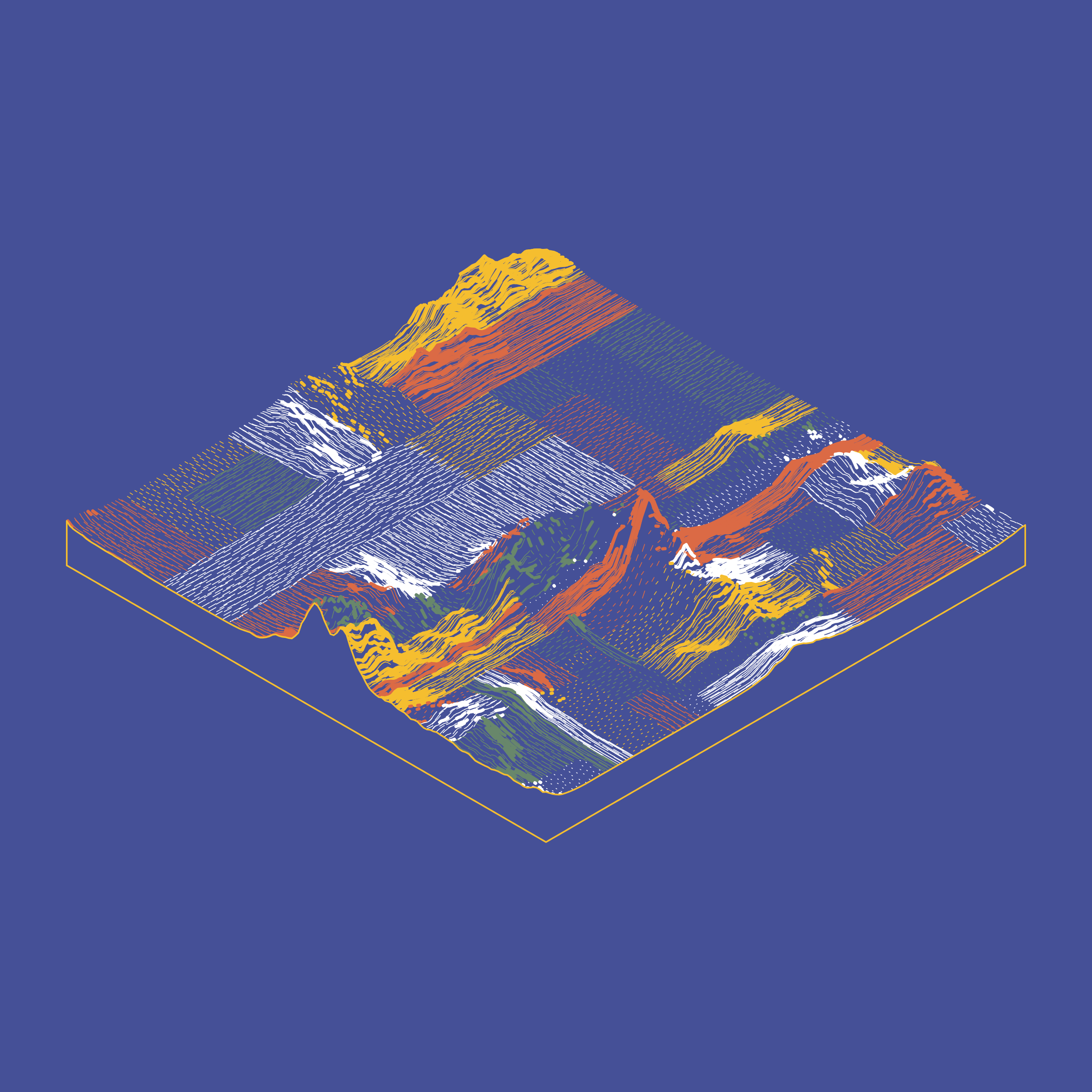 Art Blocks - Art Blocks v2 - Subscapes #550 - NFT # 53000550