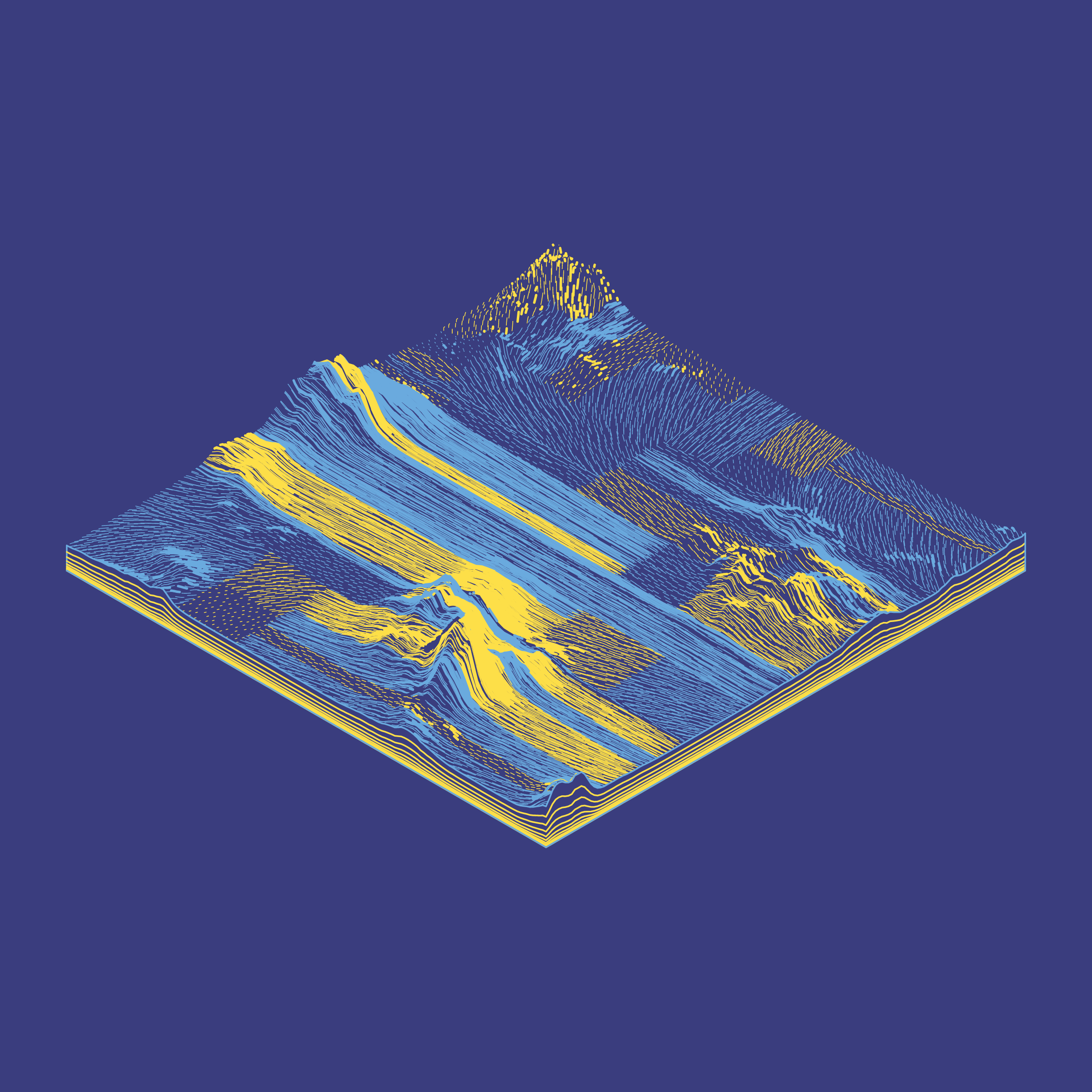 Art Blocks - Art Blocks v2 - Subscapes #551 - NFT # 53000551