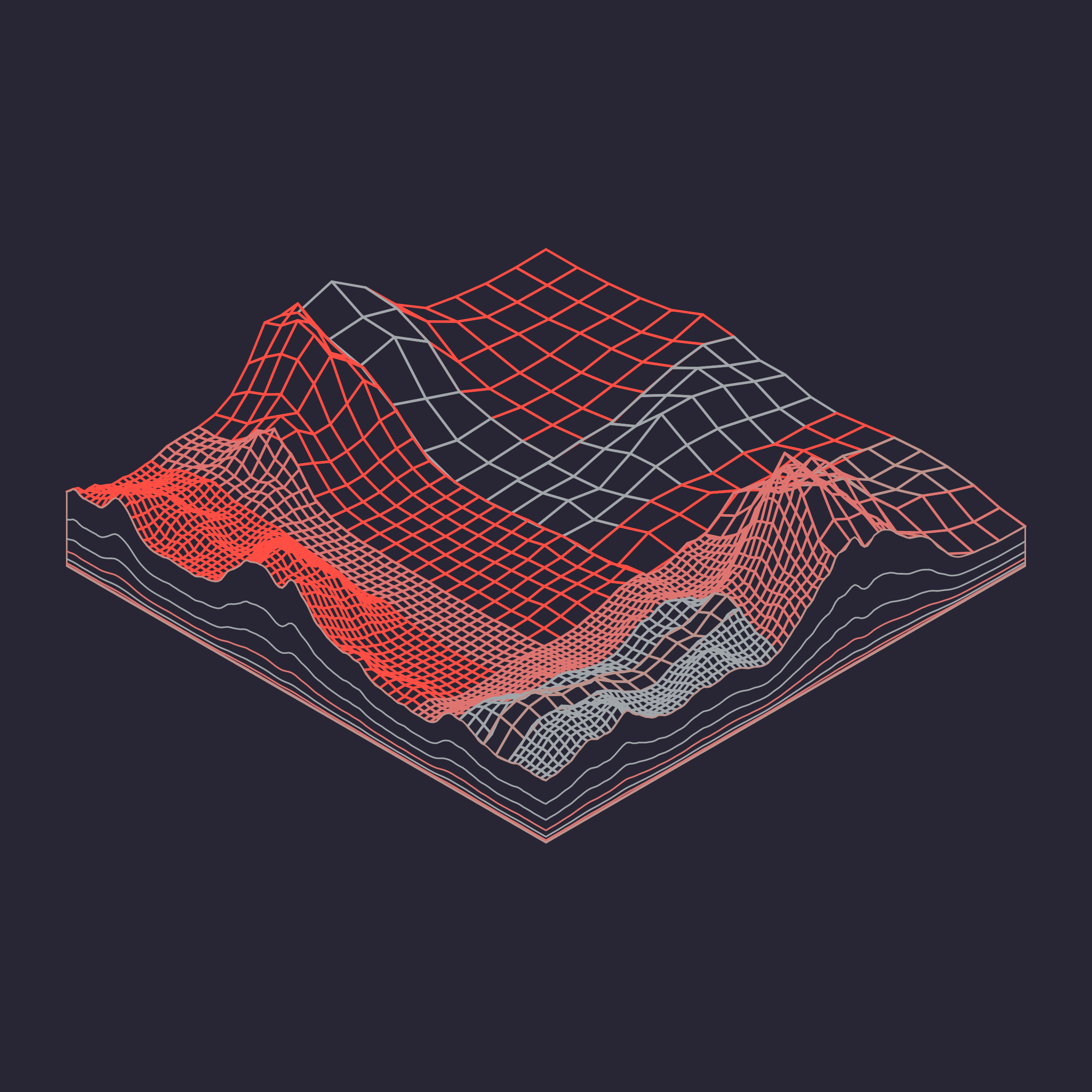 Art Blocks - Art Blocks v2 - Subscapes #552 - NFT # 53000552