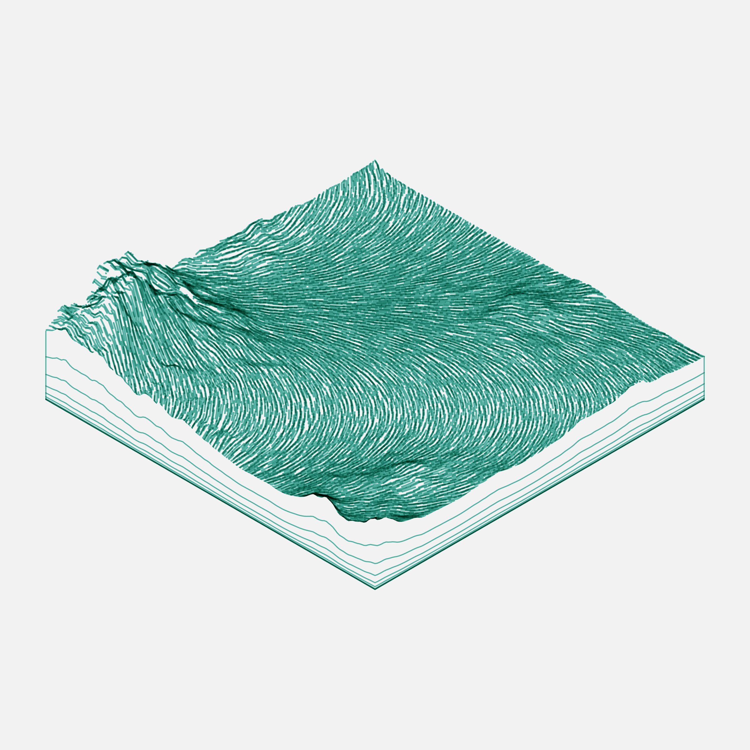 Art Blocks - Art Blocks v2 - Subscapes #554 - NFT # 53000554