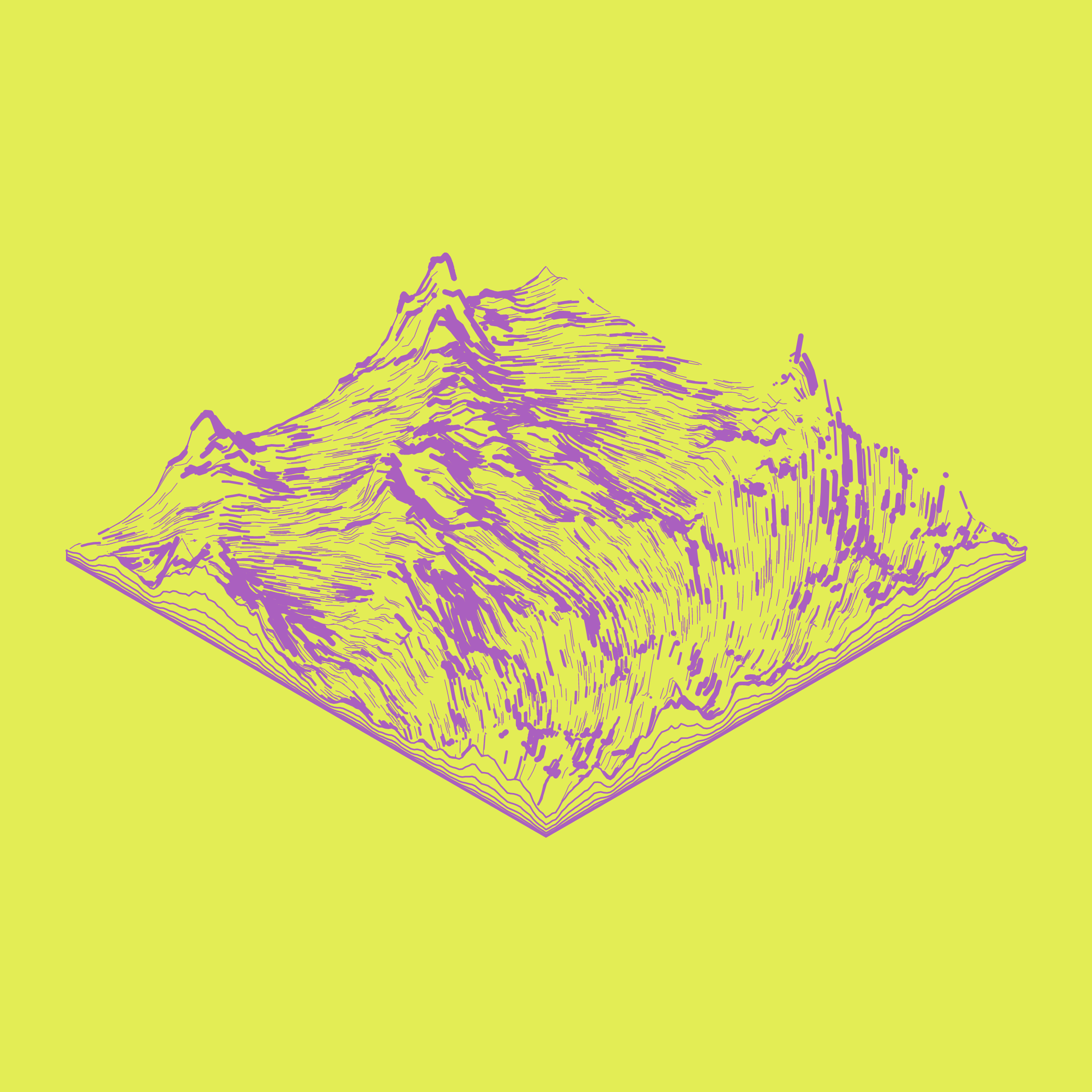 Art Blocks - Art Blocks v2 - Subscapes #558 - NFT # 53000558