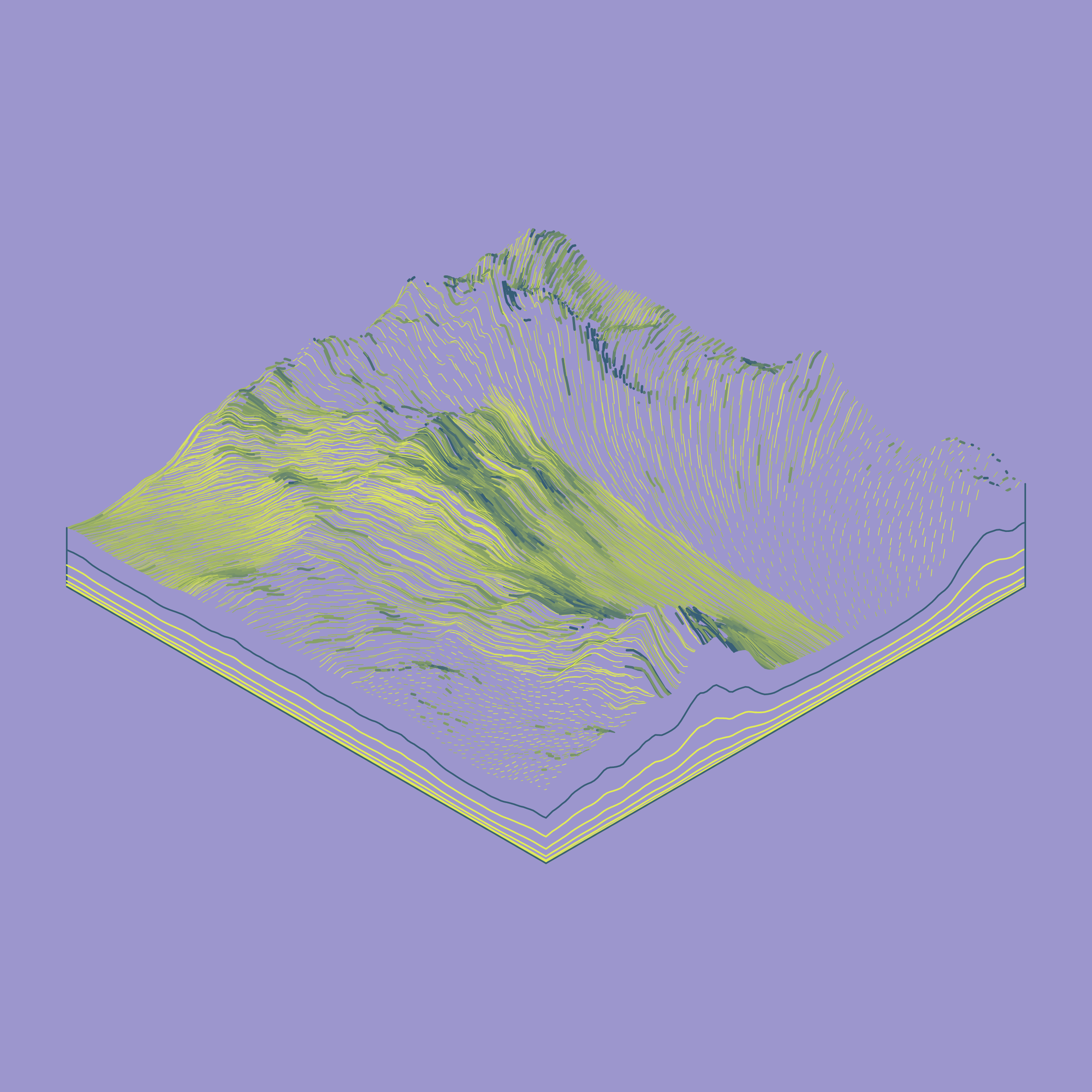 Art Blocks - Art Blocks v2 - Subscapes #581 - NFT # 53000581