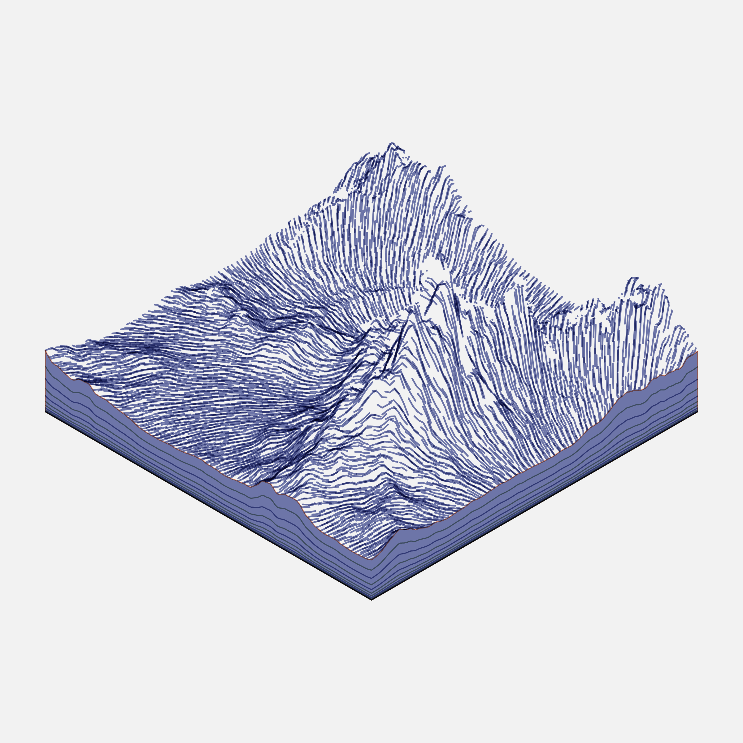 Art Blocks - Art Blocks v2 - Subscapes #584 - NFT # 53000584