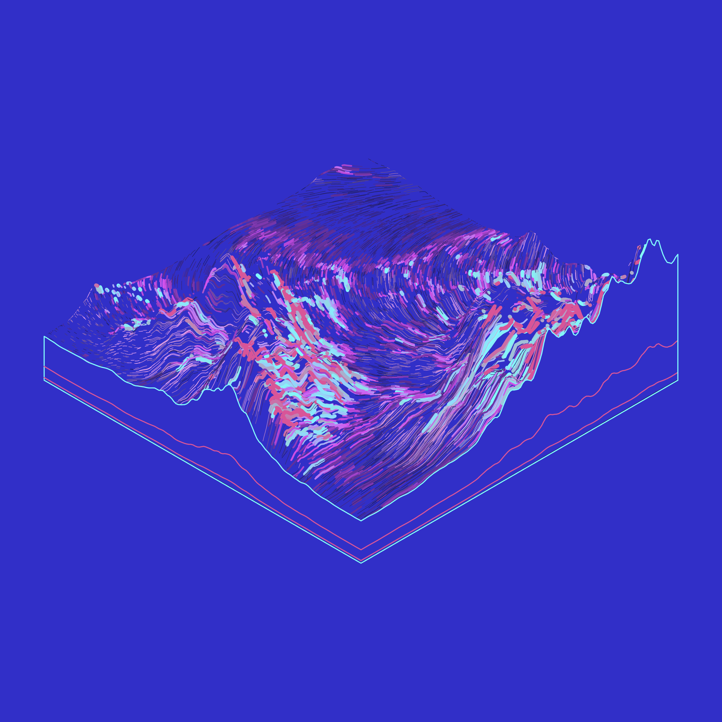 Art Blocks - Art Blocks v2 - Subscapes #585 - NFT # 53000585