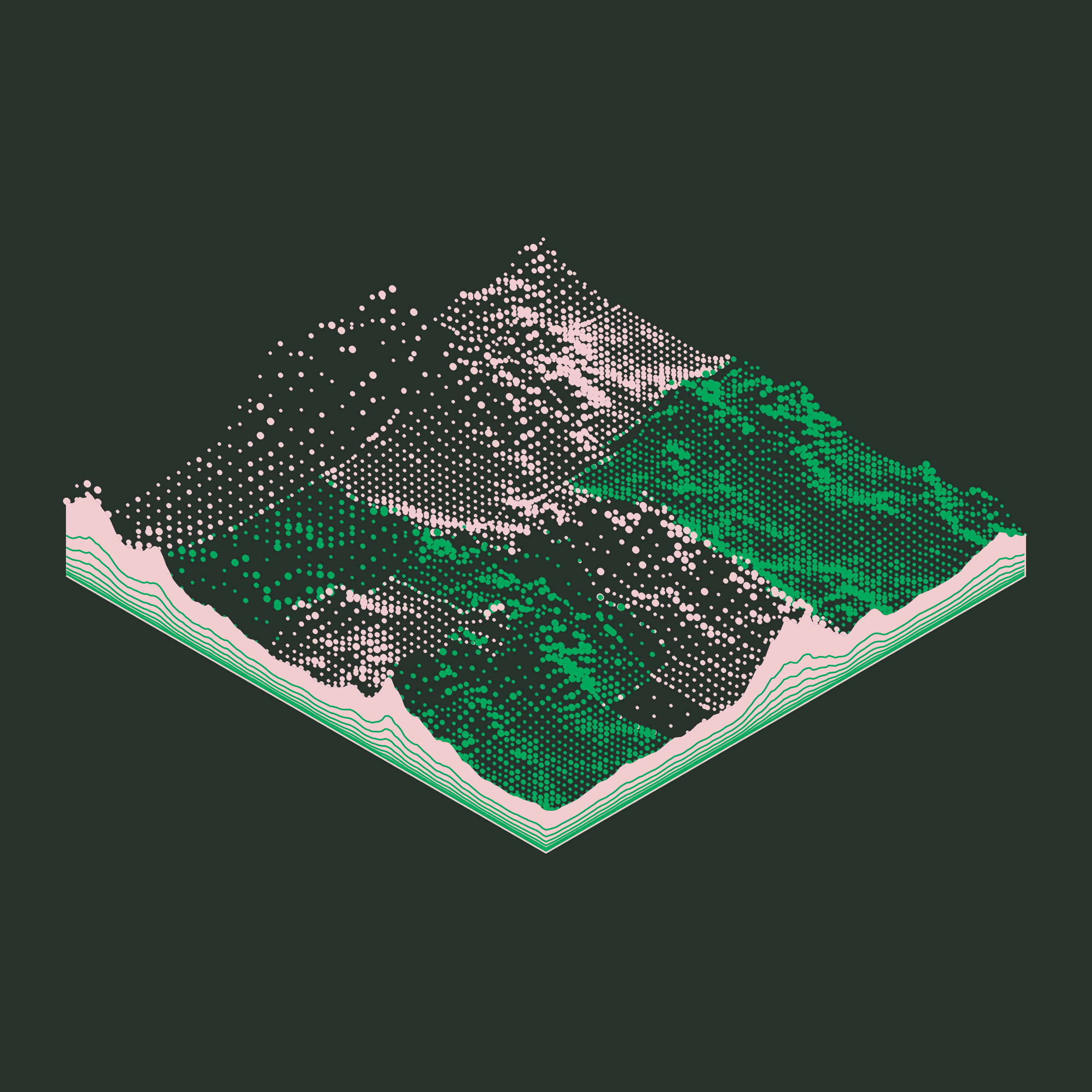 Art Blocks - Art Blocks v2 - Subscapes #587 - NFT # 53000587