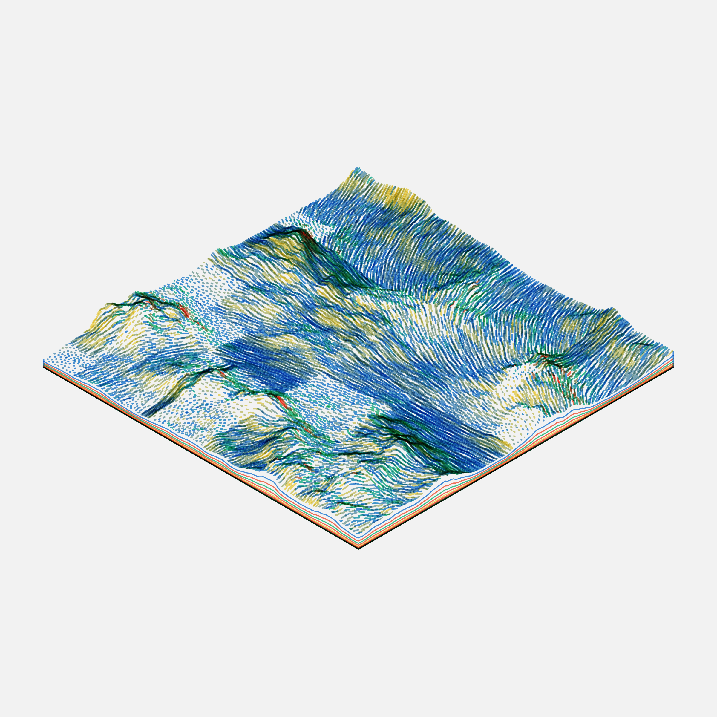 Art Blocks - Art Blocks v2 - Subscapes #590 - NFT # 53000590