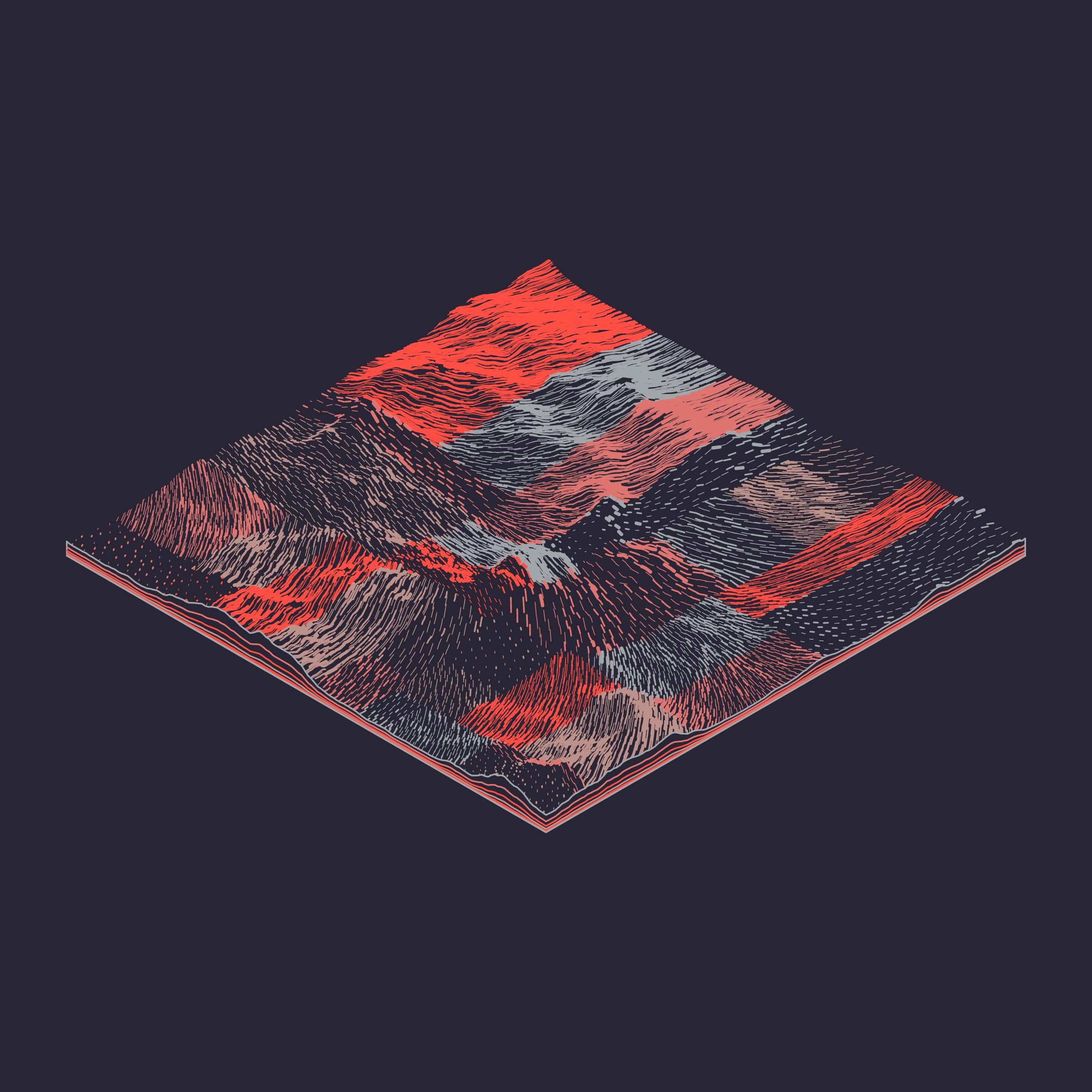 Art Blocks - Art Blocks v2 - Subscapes #591 - NFT # 53000591