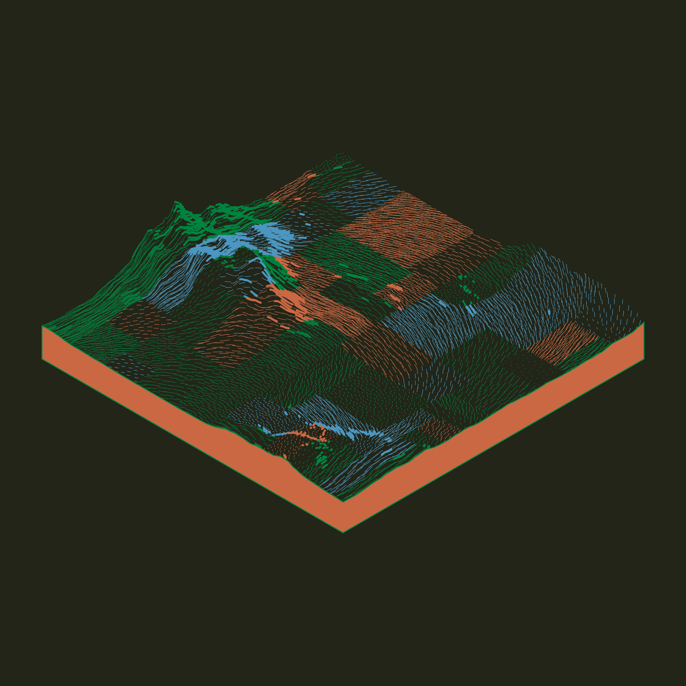 Art Blocks - Art Blocks v2 - Subscapes #594 - NFT # 53000594