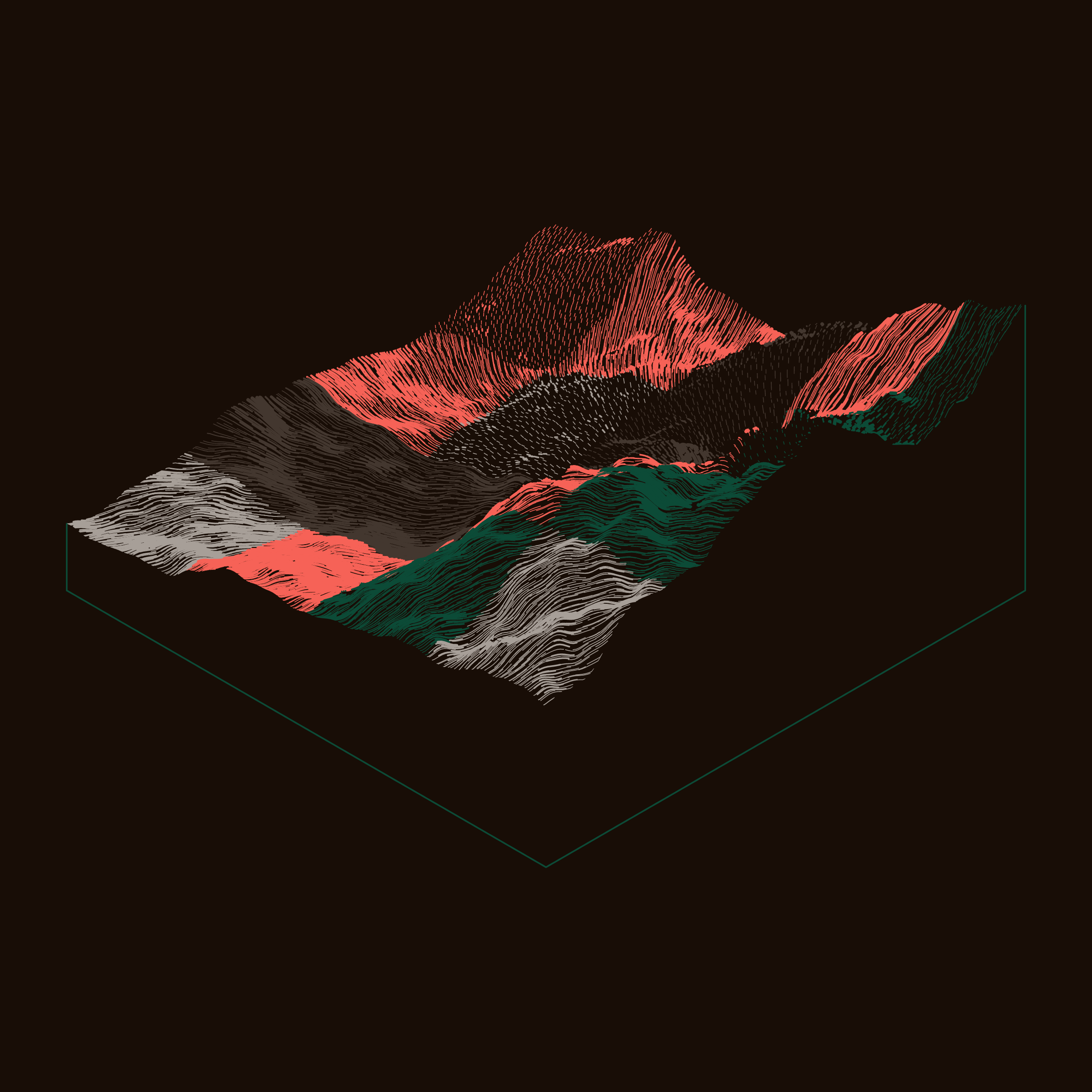 Art Blocks - Art Blocks v2 - Subscapes #595 - NFT # 53000595